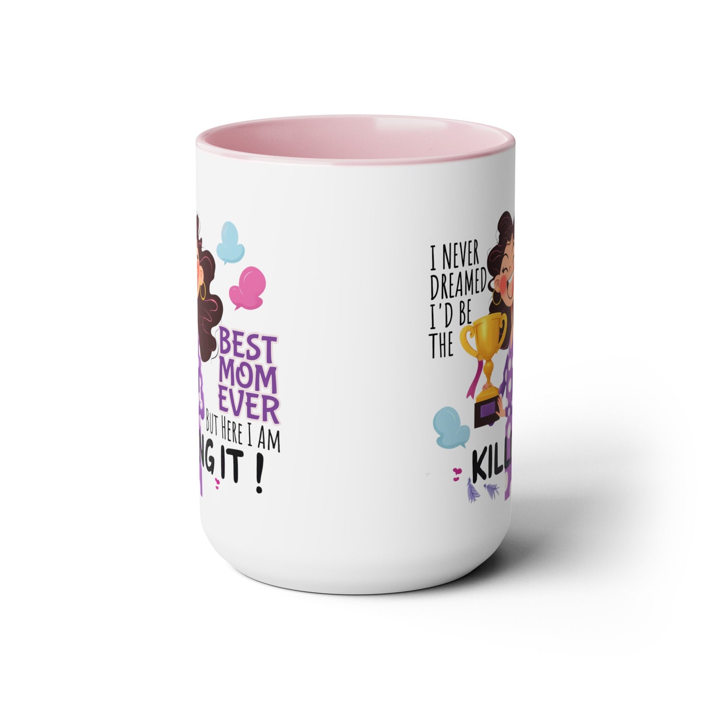 Best Mom Ever Two-Tone Coffee Mugs, 15oz