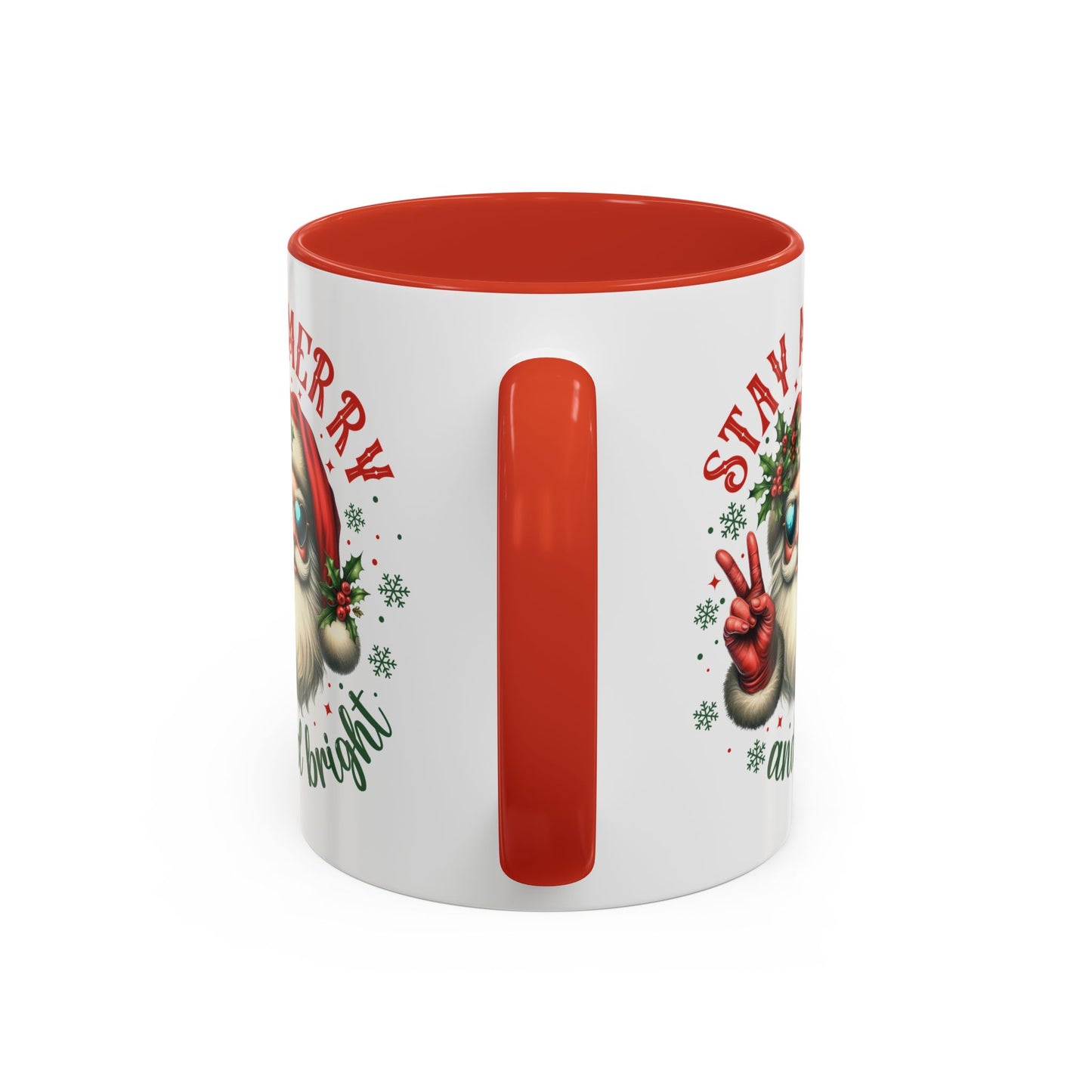 Stay Merry Accent Coffee Mug (11, 15oz)