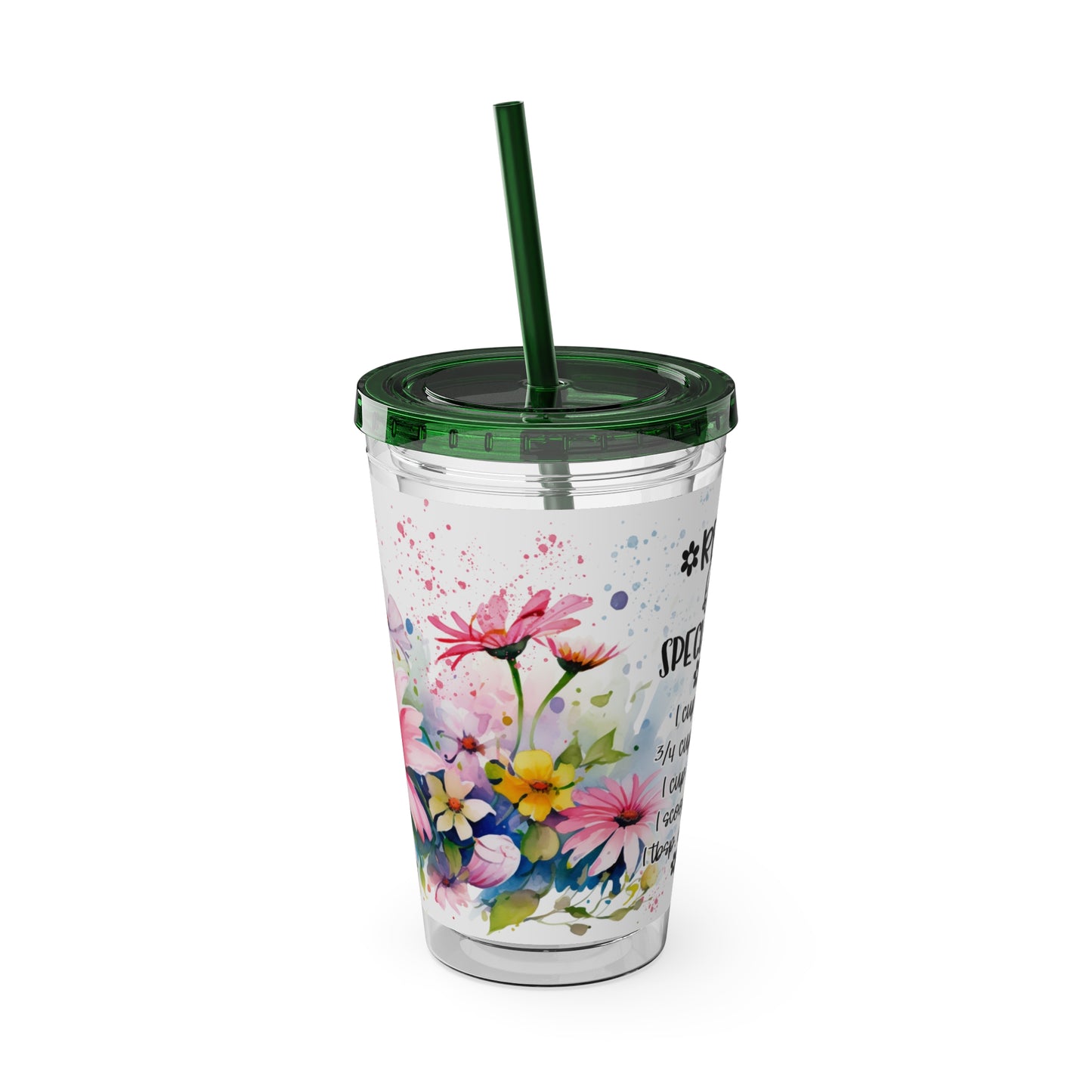 Nana Sunsplash Tumbler with Straw, 16oz