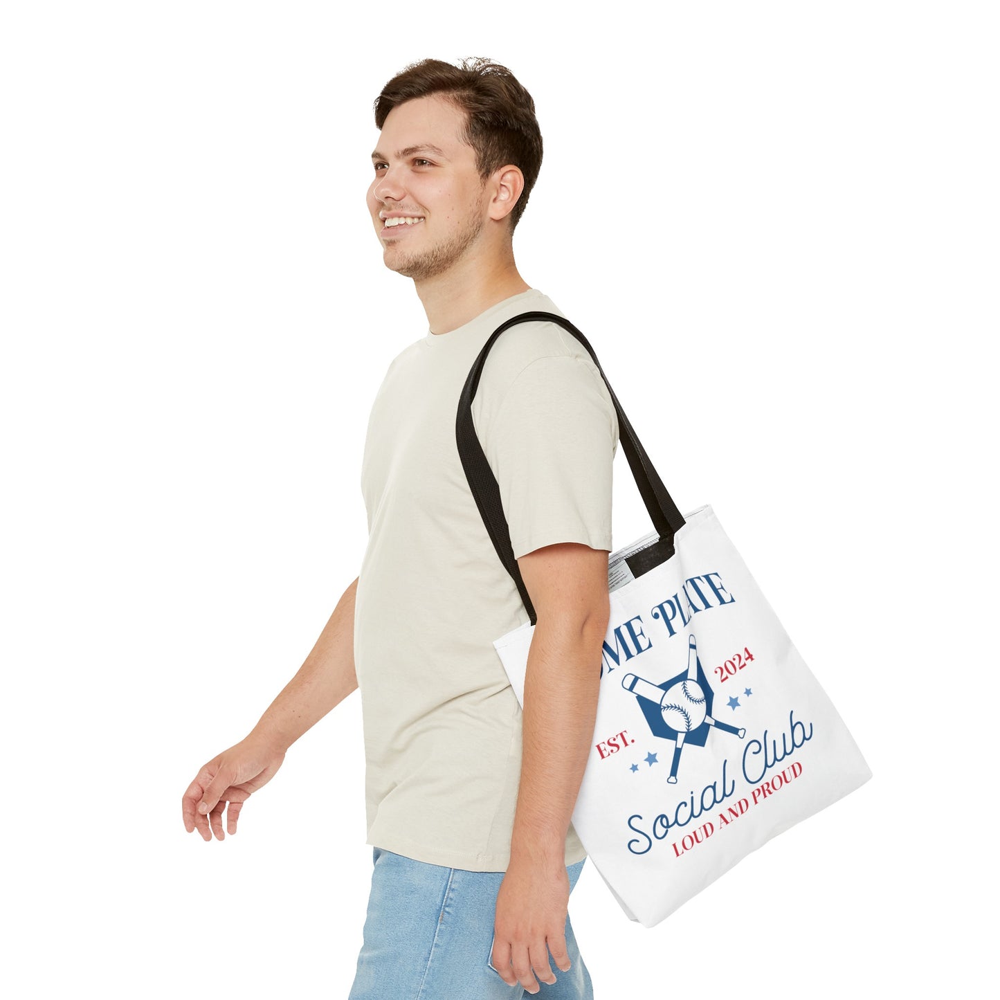 Home Plate Social Club Tote Bag (AOP)