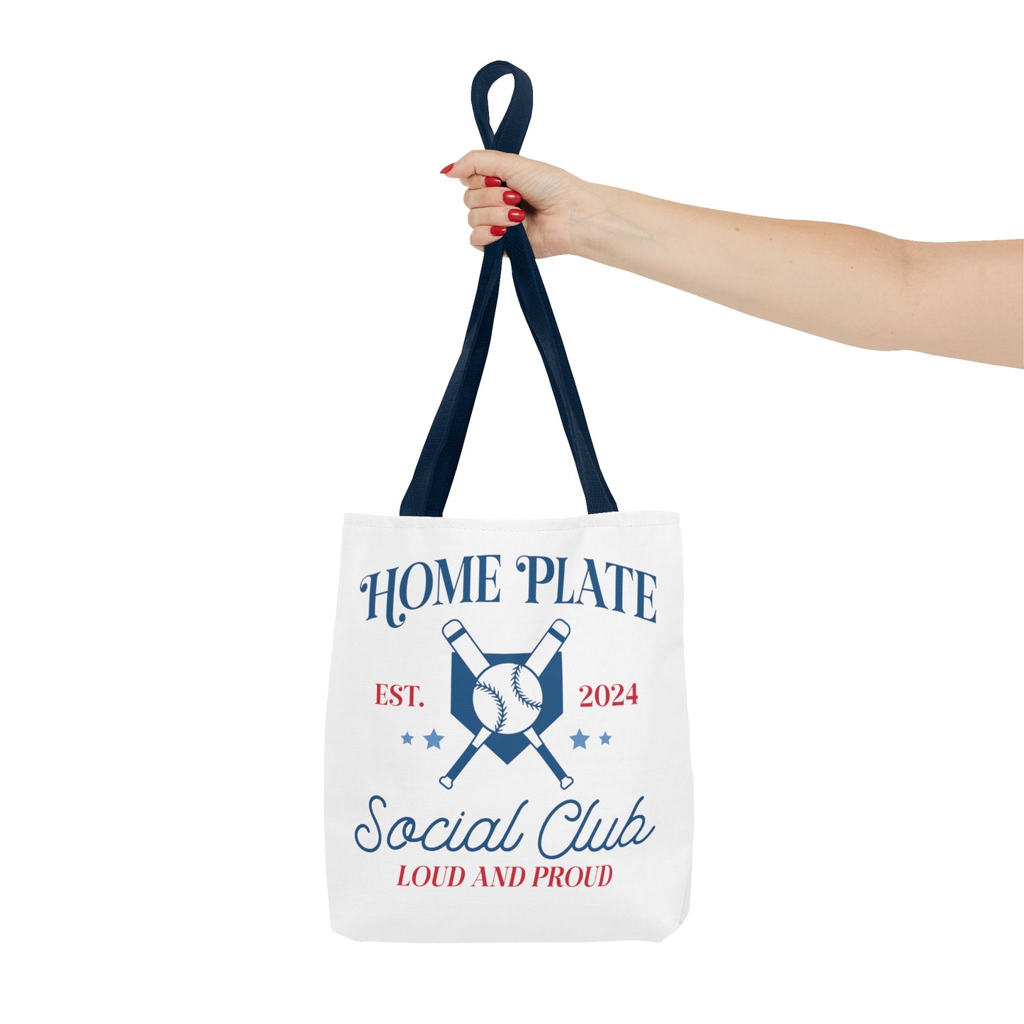 Home Plate Social Club Tote Bag (AOP)