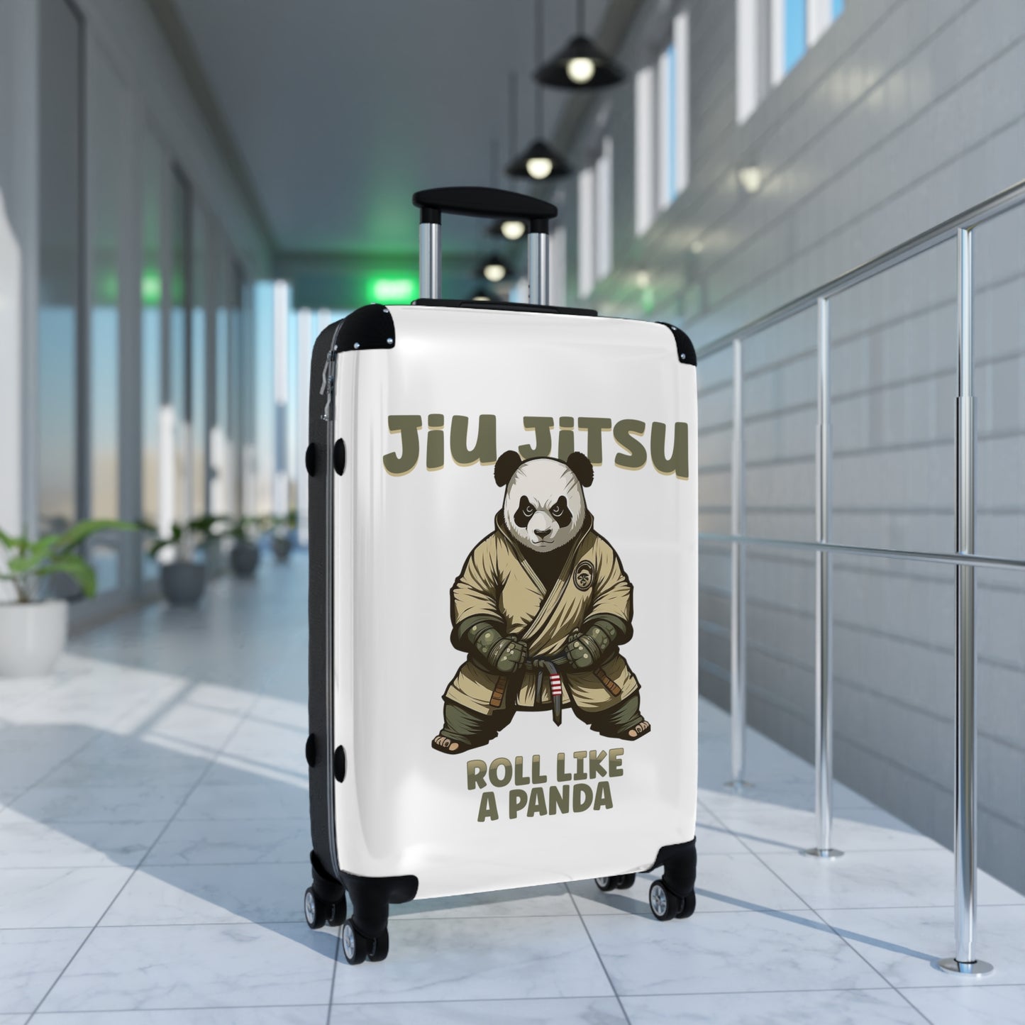 Jiu Jitsu Roll Like a Panda Suitcase