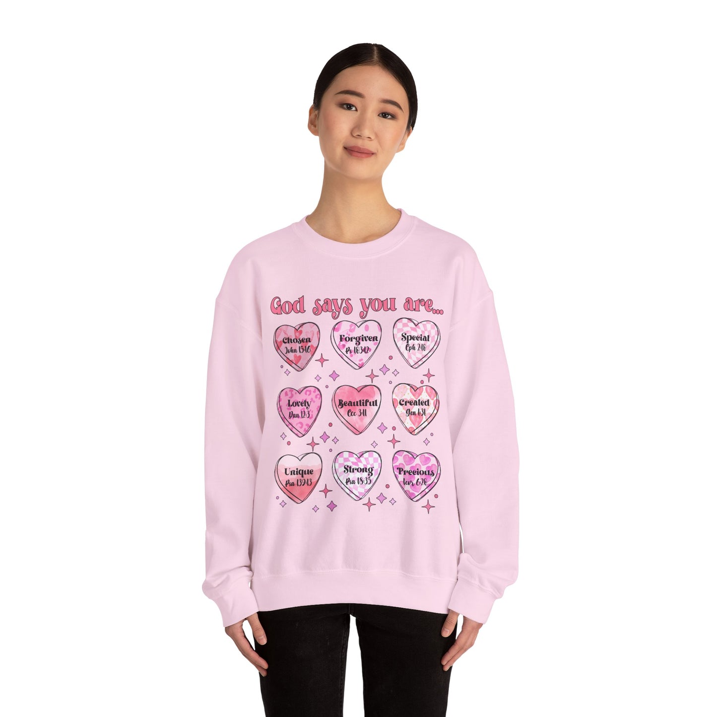 God Says Unisex Heavy Blend™ Crewneck Sweatshirt