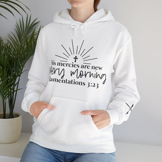 His Mercies Unisex Heavy Blend™ Hooded Sweatshirt