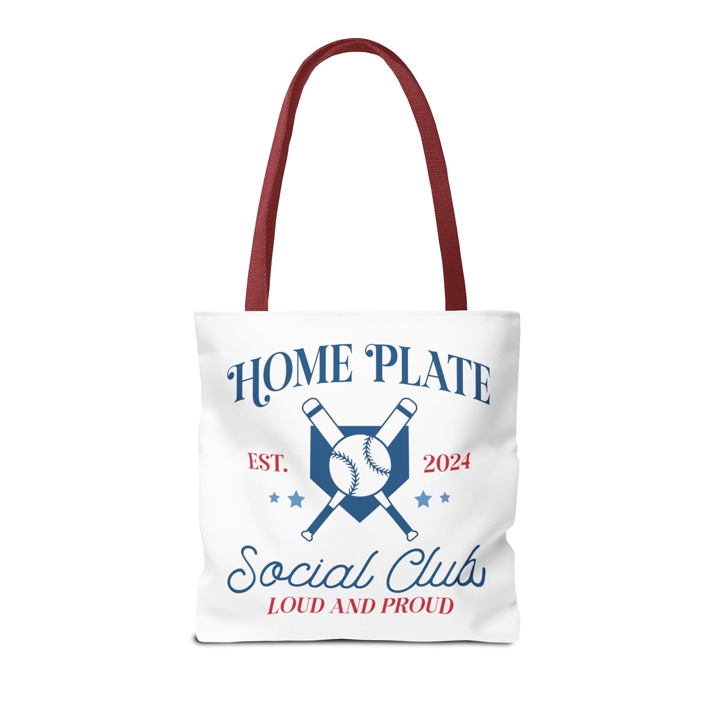 Home Plate Social Club Tote Bag (AOP)