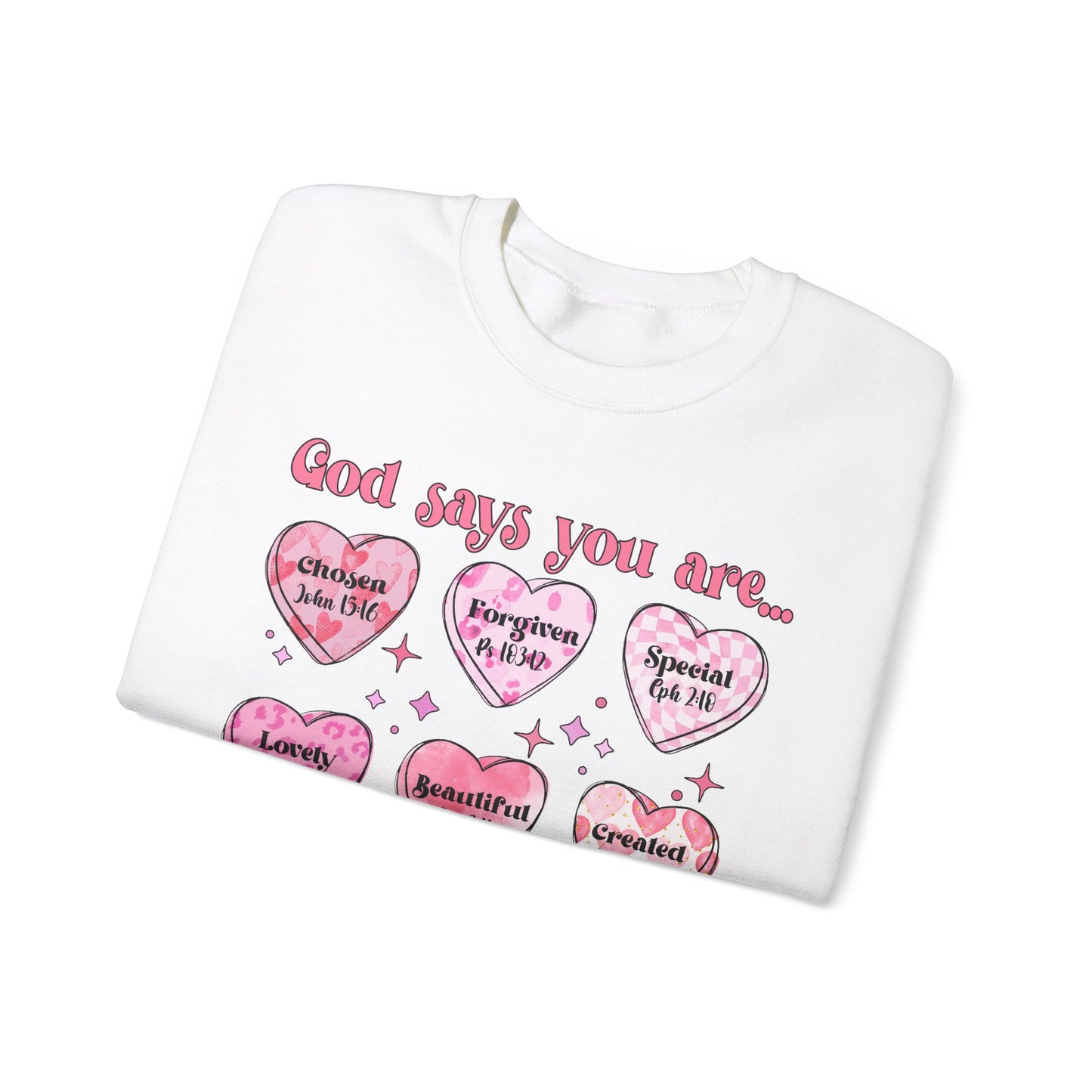 God Says Unisex Heavy Blend™ Crewneck Sweatshirt