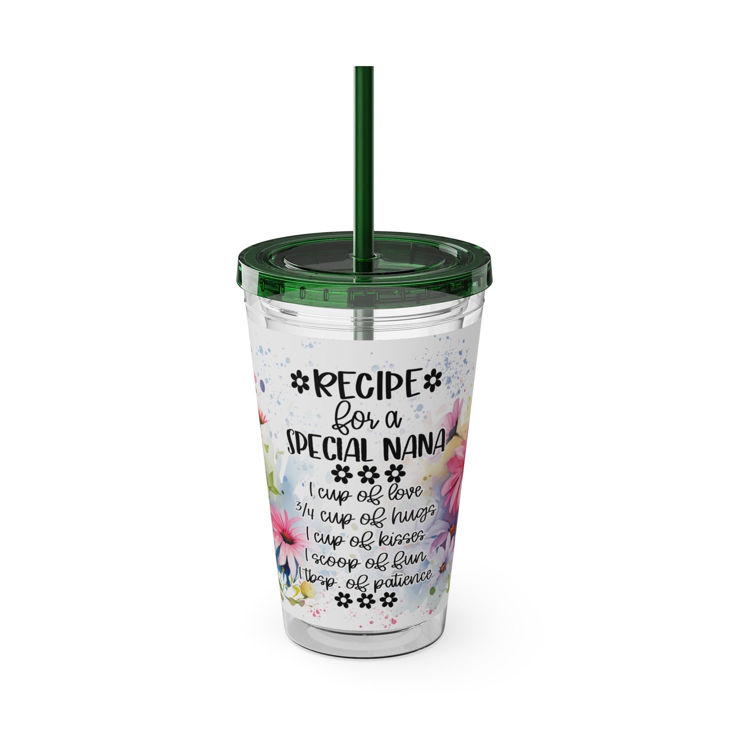Nana Sunsplash Tumbler with Straw, 16oz