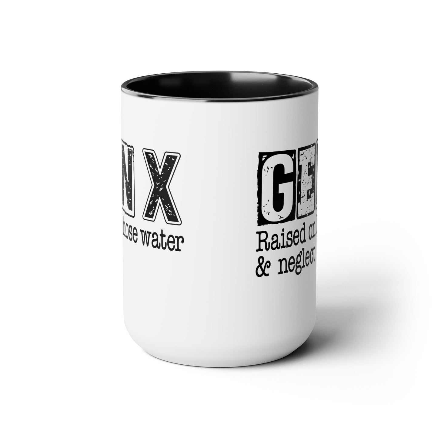Gen X Two-Tone Coffee Mugs, 15oz