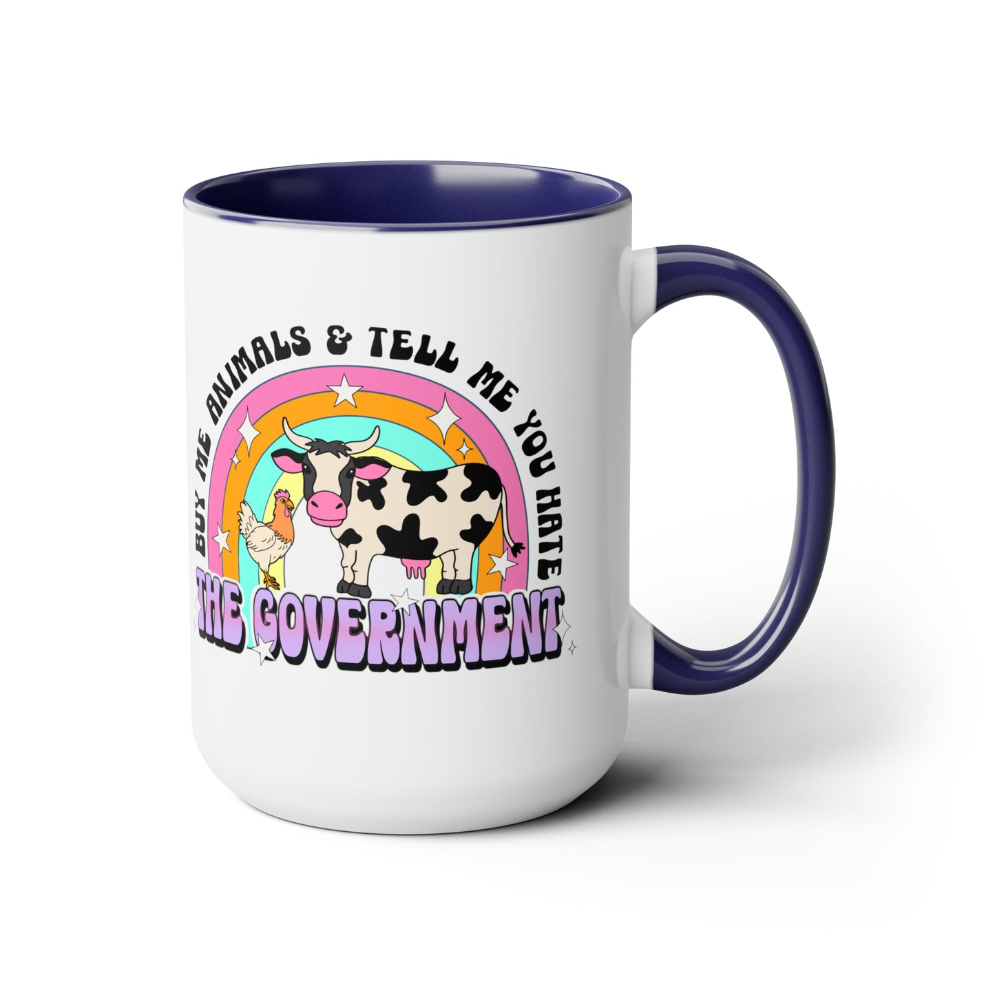 Buy Me Animals Two-Tone Coffee Mugs, 15oz
