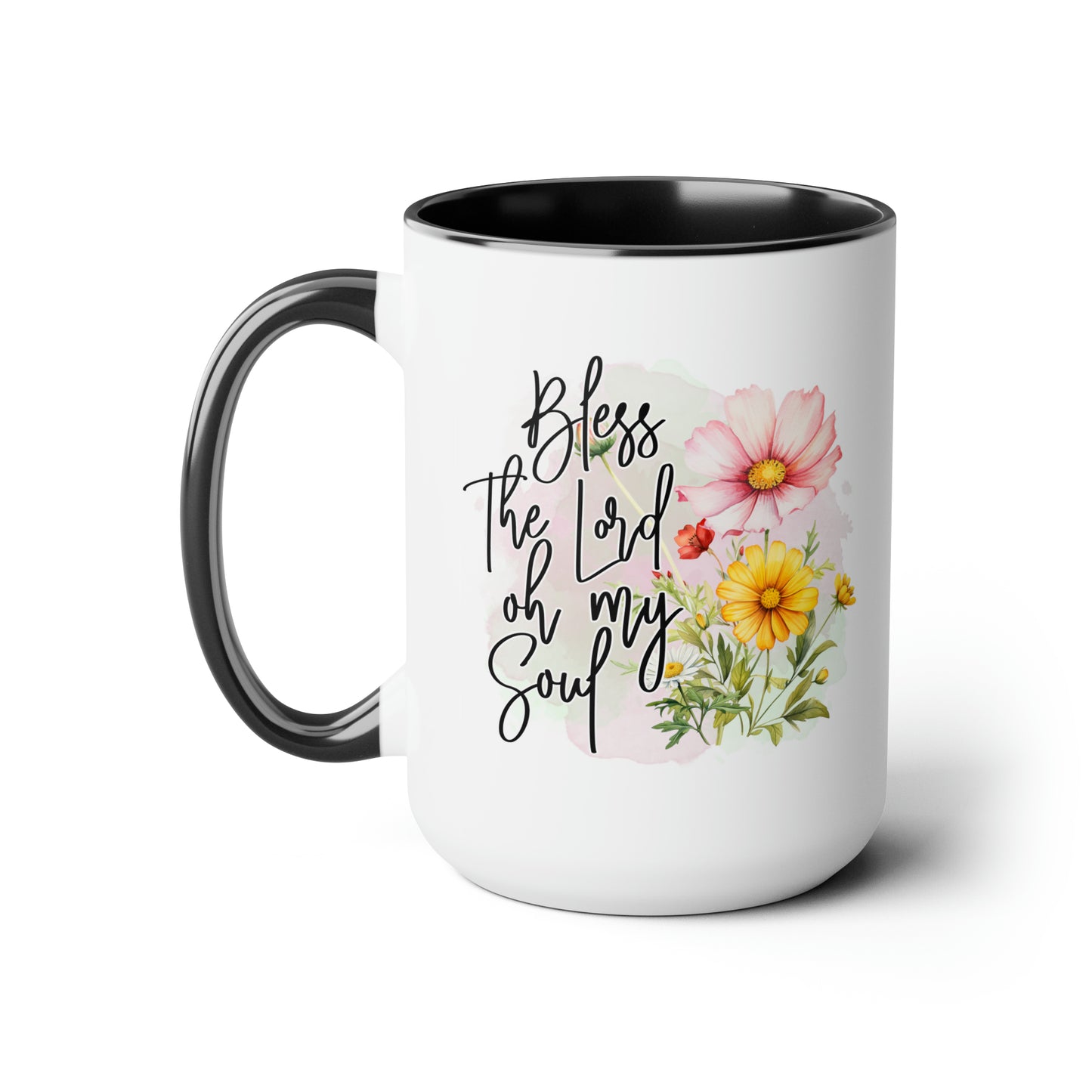 Bless the Lord Two-Tone Coffee Mugs, 15oz