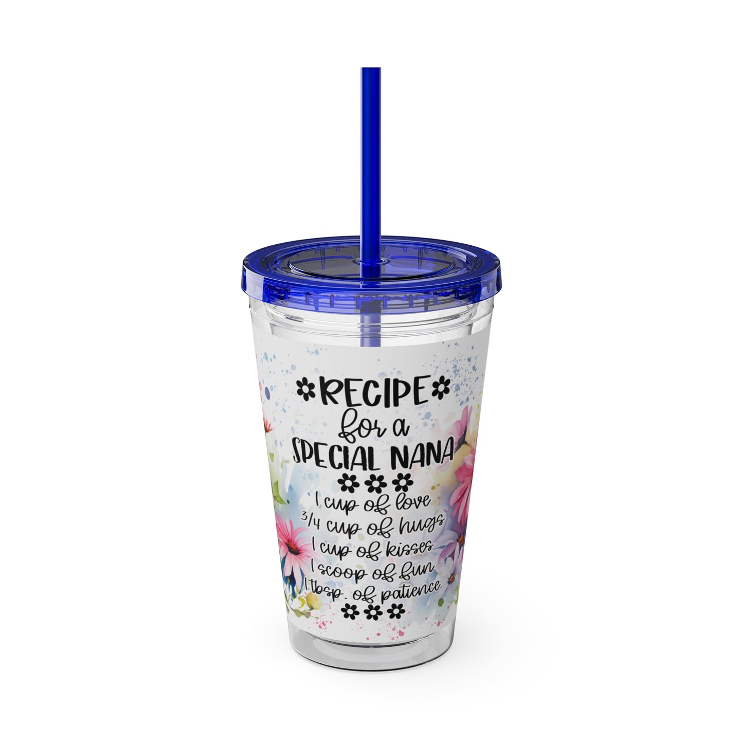 Nana Sunsplash Tumbler with Straw, 16oz