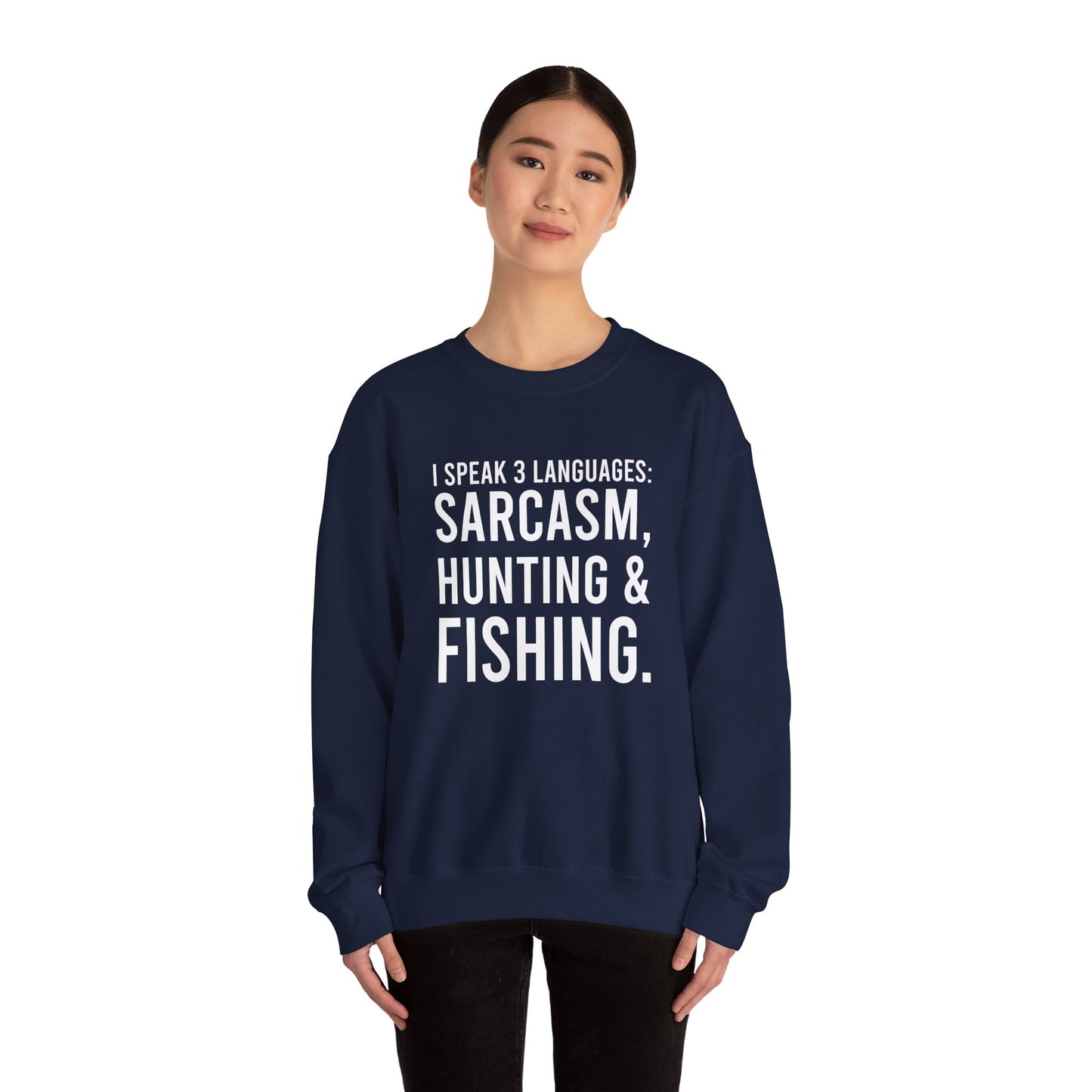 3 languages Unisex Heavy Blend™ Crewneck Sweatshirt