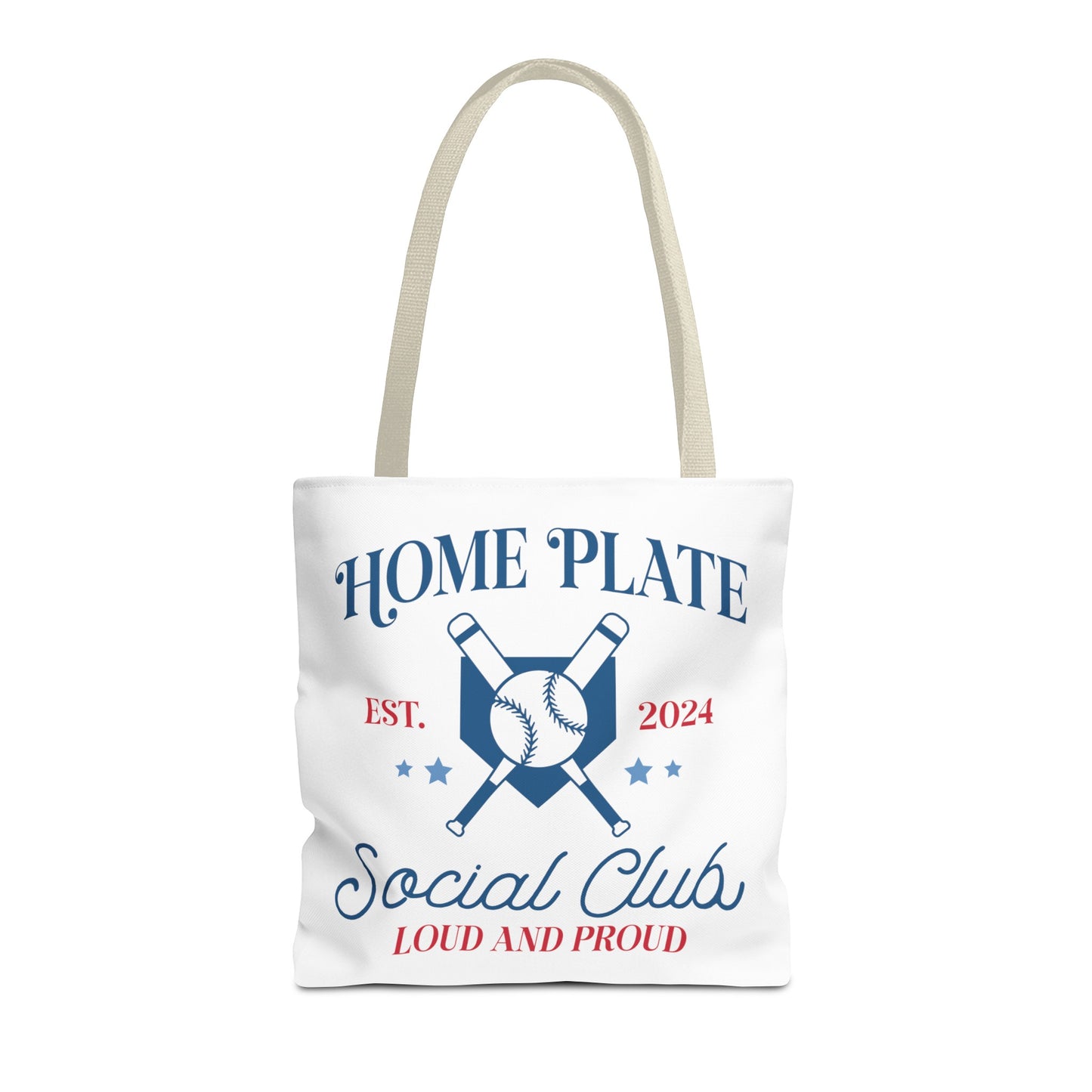 Home Plate Social Club Tote Bag (AOP)