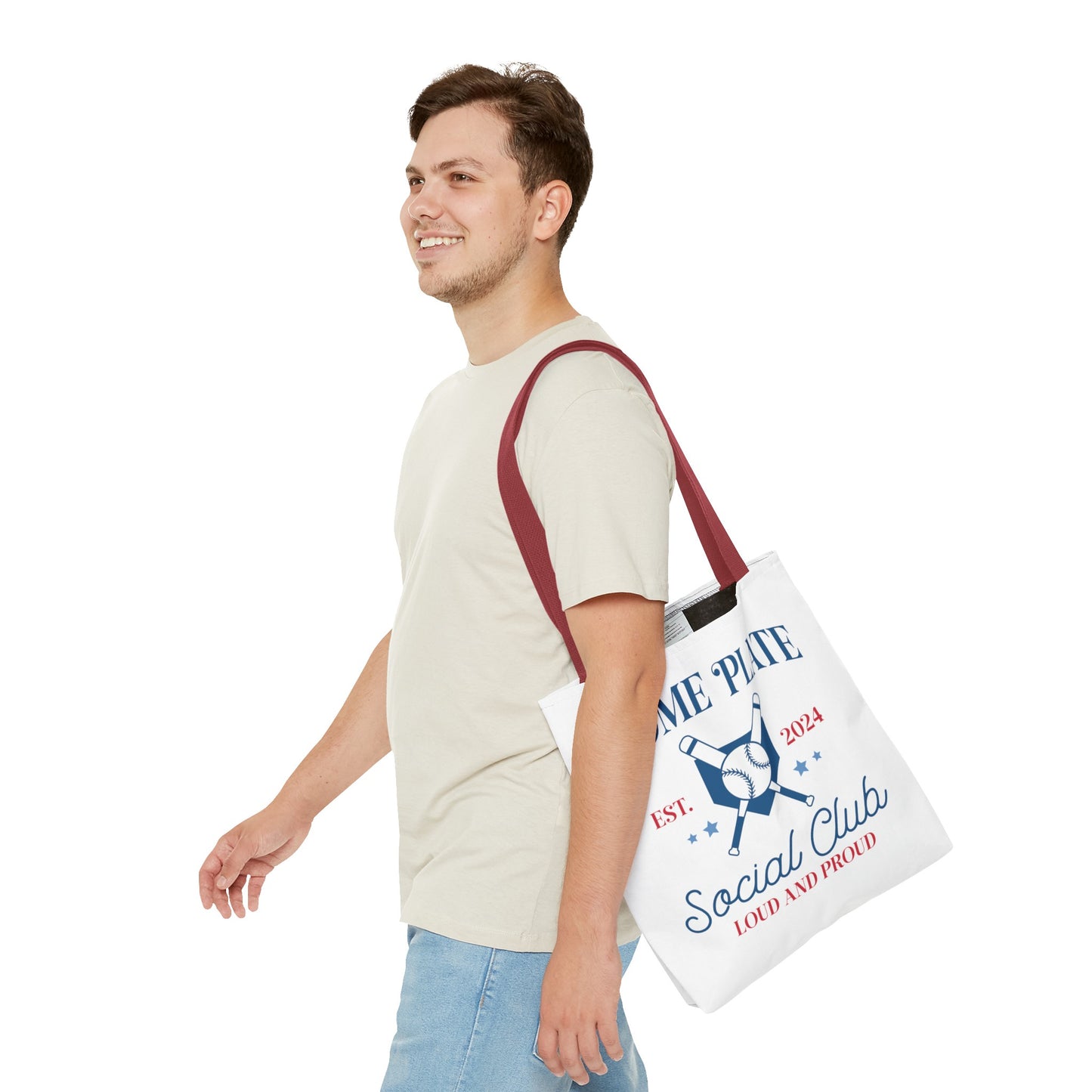 Home Plate Social Club Tote Bag (AOP)