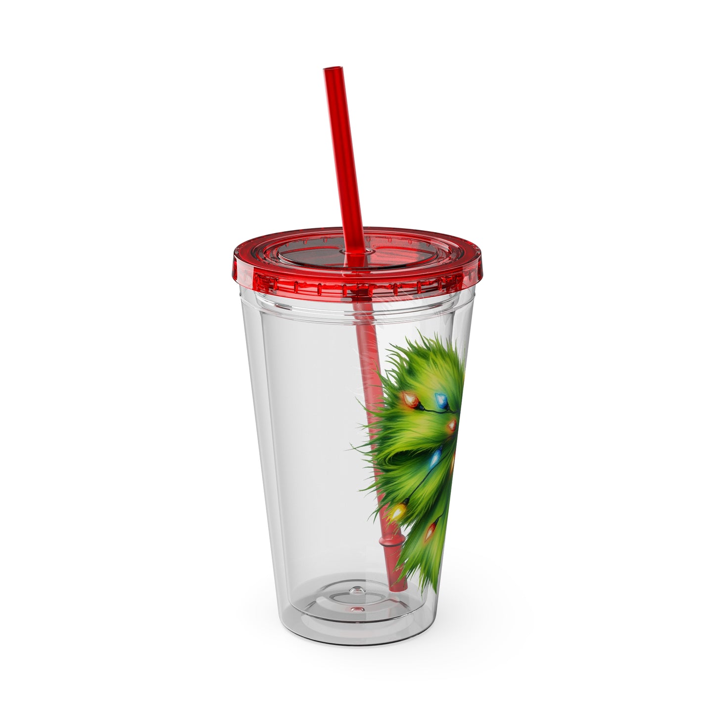 Grinch Bow Sunsplash Tumbler with Straw, 16oz