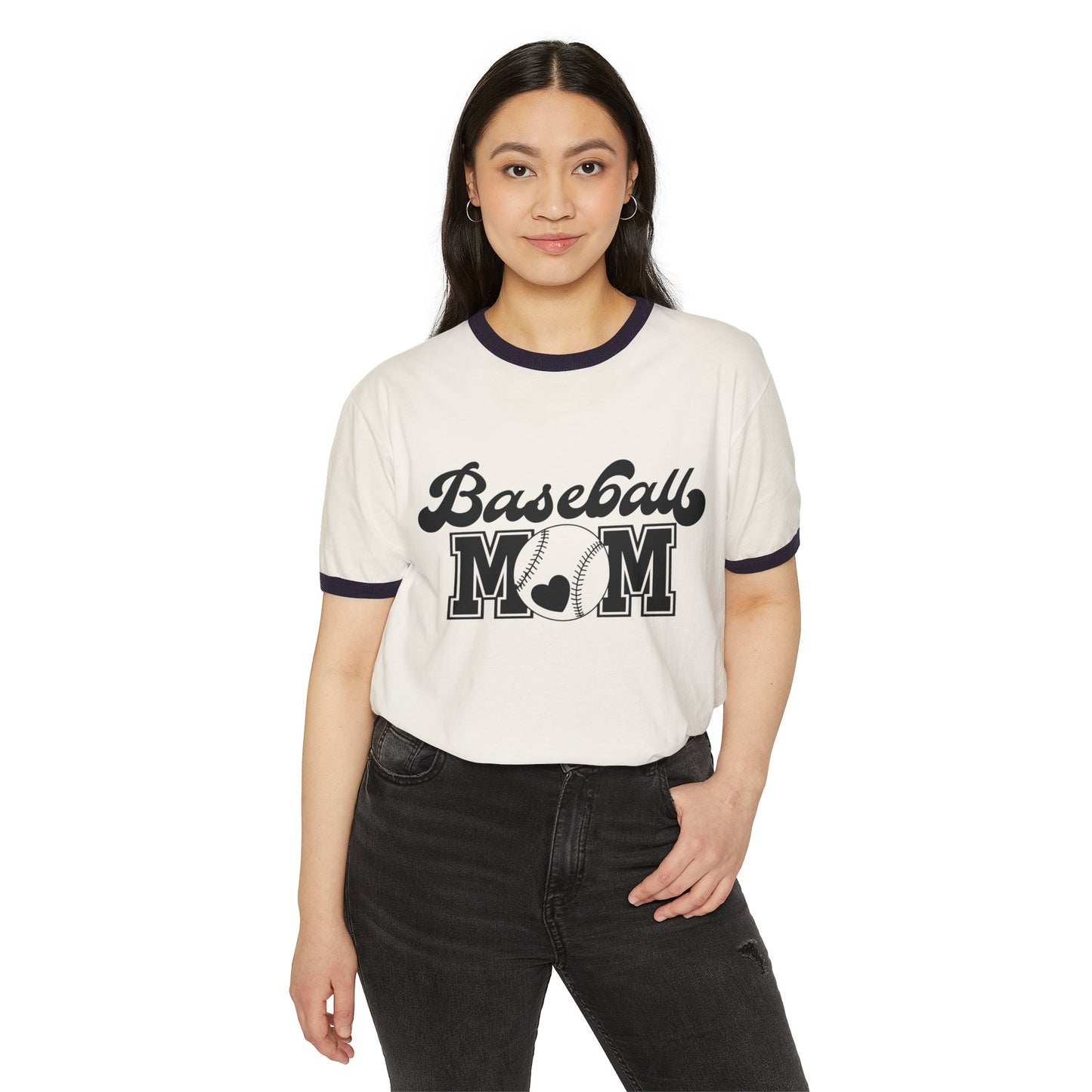 Baseball Mom Unisex Cotton Ringer T-Shirt