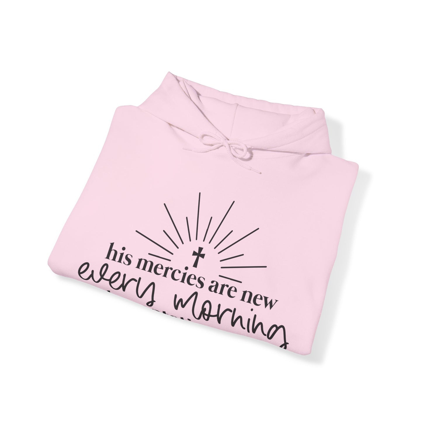 His Mercies Unisex Heavy Blend™ Hooded Sweatshirt