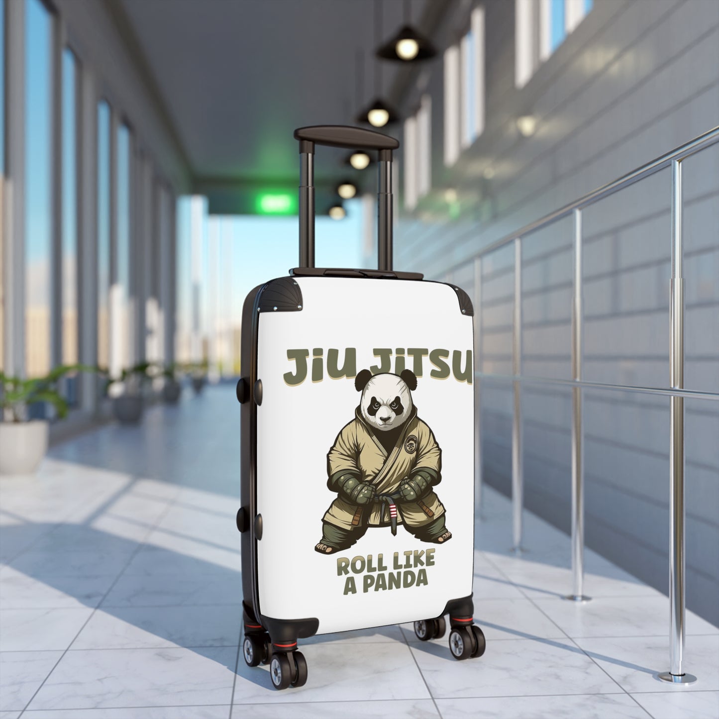 Jiu Jitsu Roll Like a Panda Suitcase
