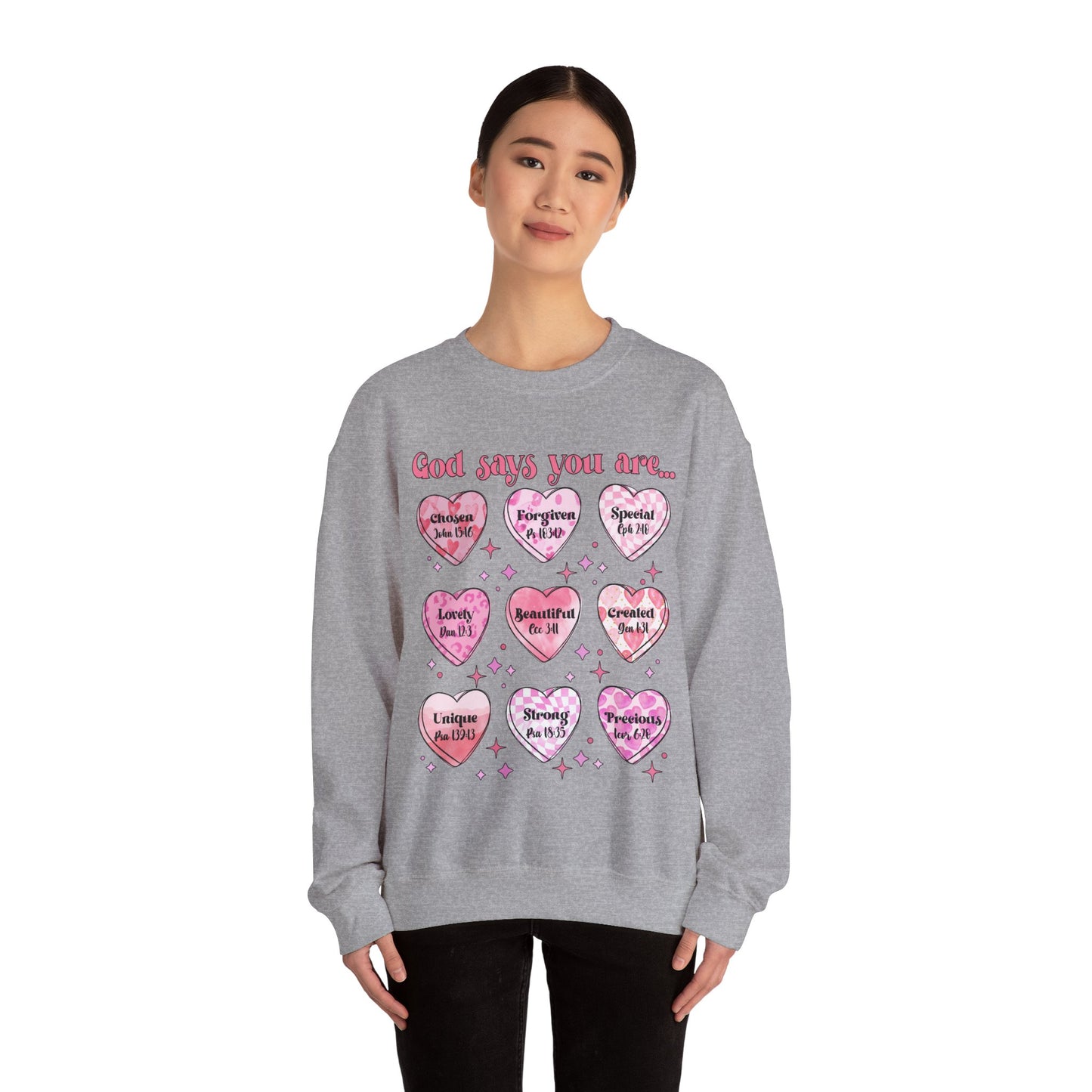 God Says Unisex Heavy Blend™ Crewneck Sweatshirt