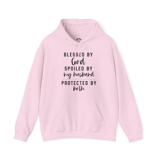Protected by Both Unisex Heavy Blend™ Hooded Sweatshirt