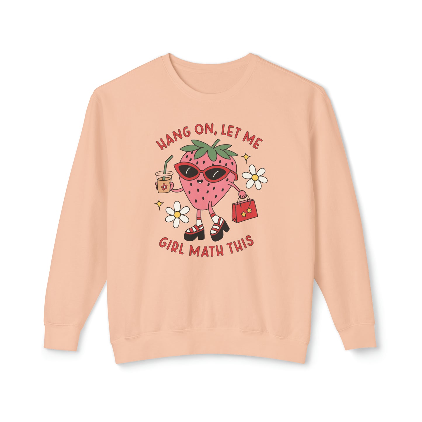 Girl Math Unisex Lightweight Crewneck Sweatshirt
