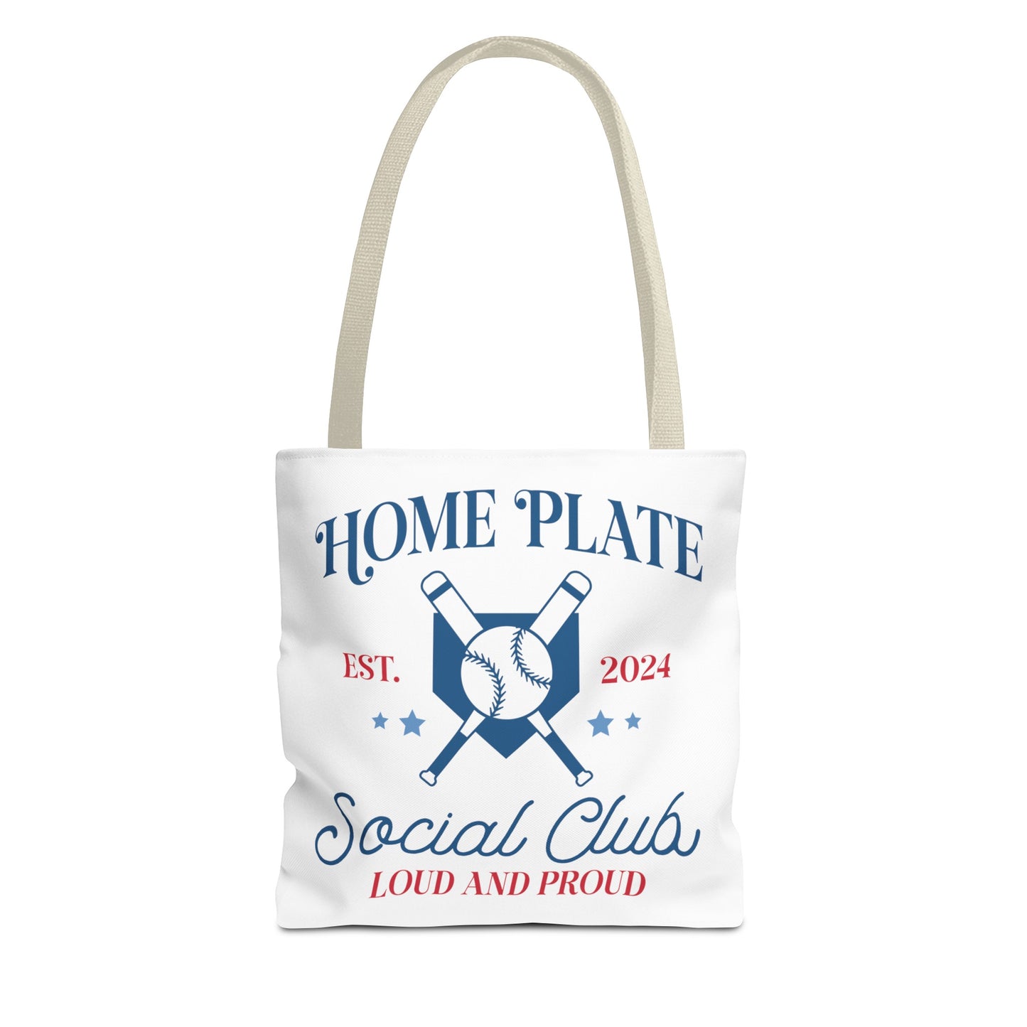 Home Plate Social Club Tote Bag (AOP)