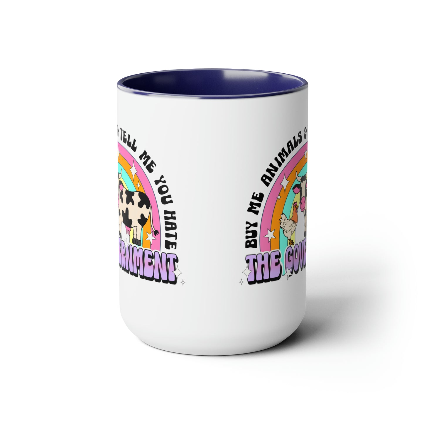 Buy Me Animals Two-Tone Coffee Mugs, 15oz