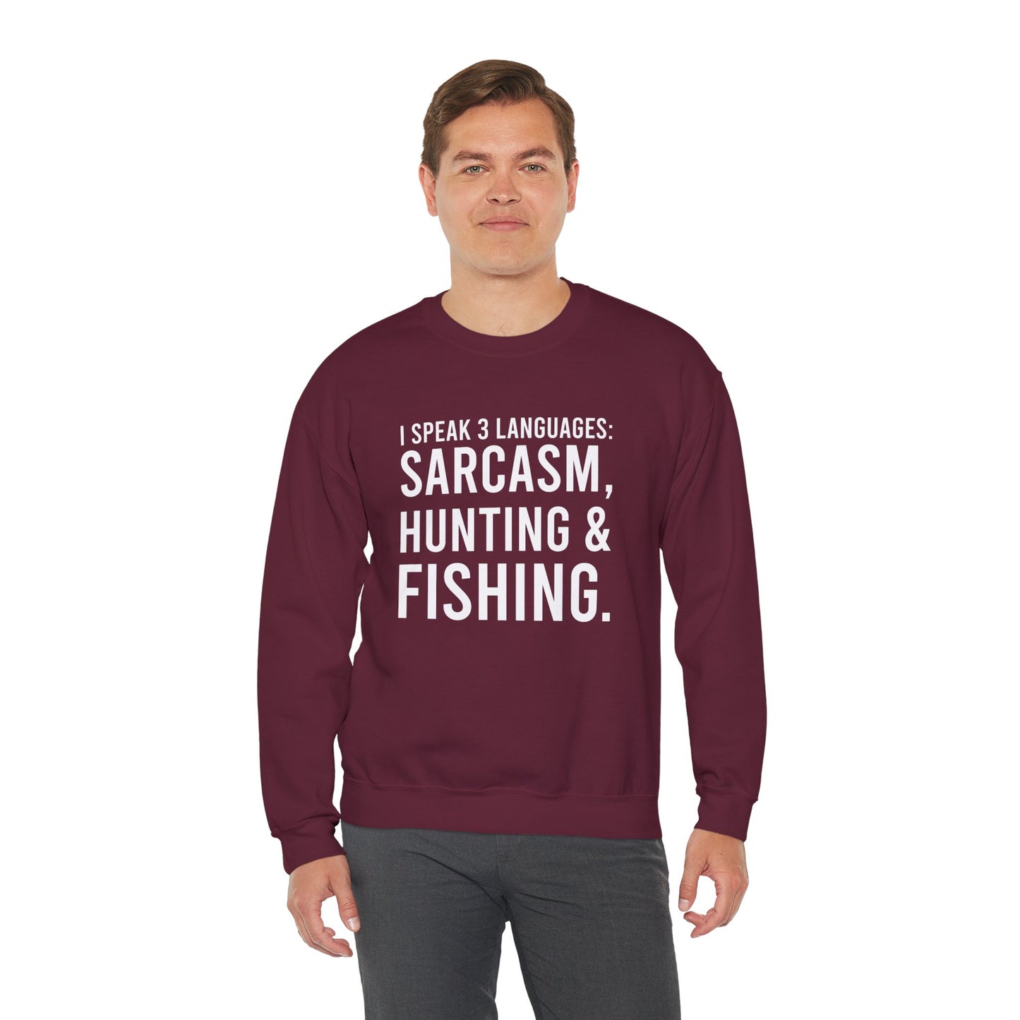 3 languages Unisex Heavy Blend™ Crewneck Sweatshirt