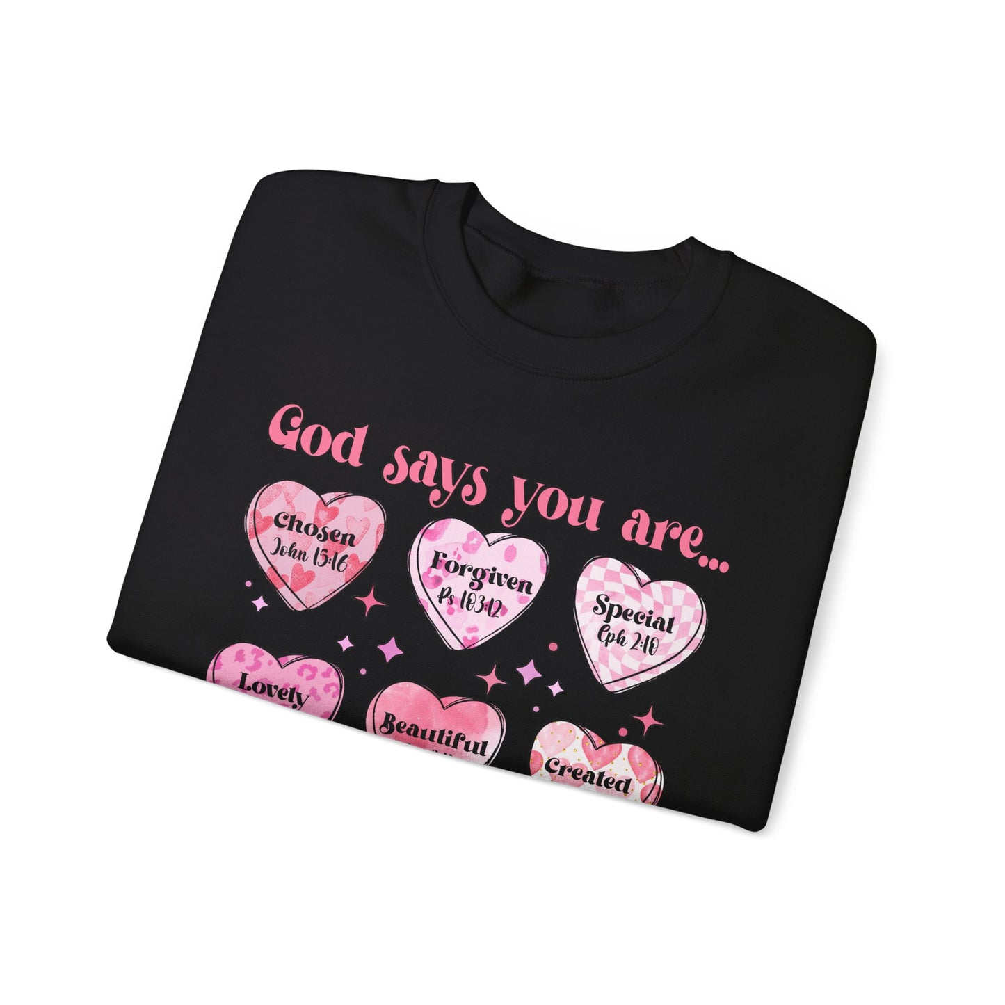 God Says Unisex Heavy Blend™ Crewneck Sweatshirt