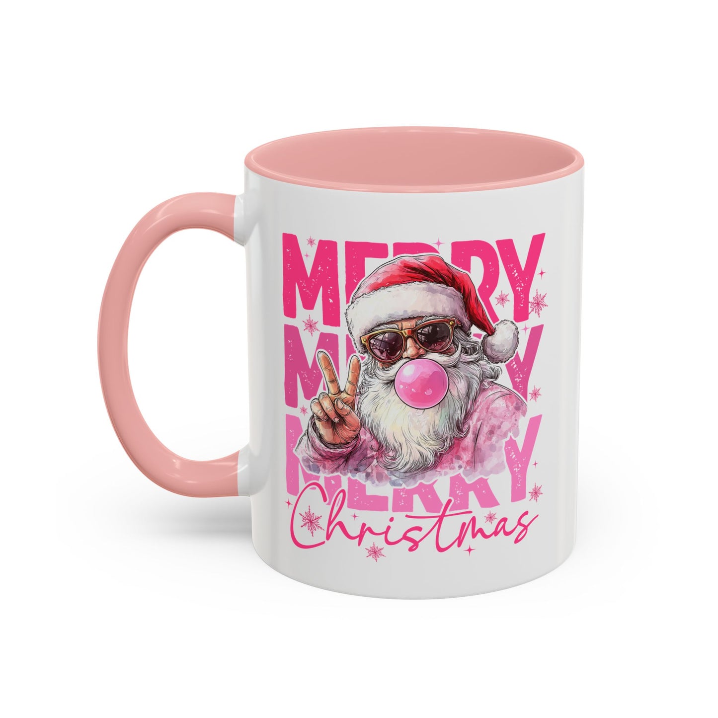 Merry Christmas Santa Accent Coffee Mug (11, 15oz)