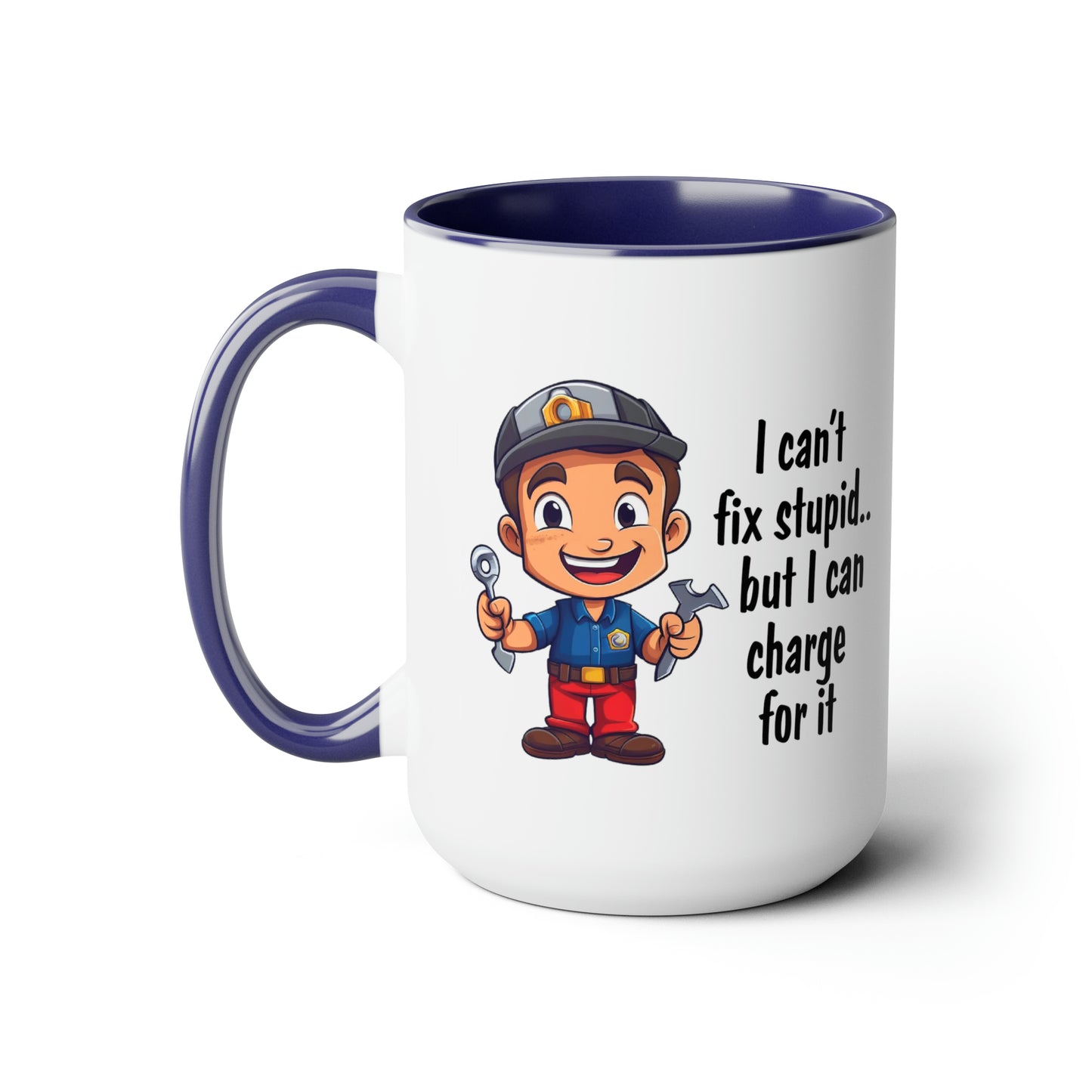 Two-Tone Coffee Mugs, 15oz