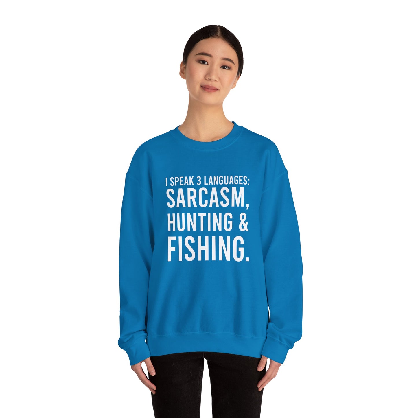 3 languages Unisex Heavy Blend™ Crewneck Sweatshirt