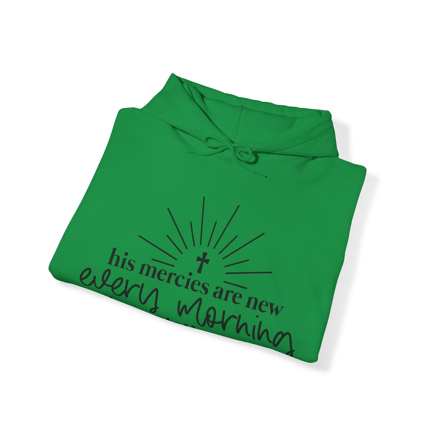 His Mercies Unisex Heavy Blend™ Hooded Sweatshirt