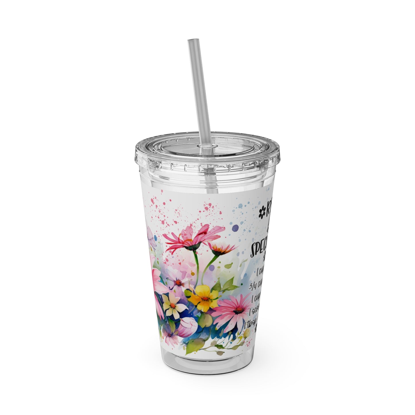 Nana Sunsplash Tumbler with Straw, 16oz