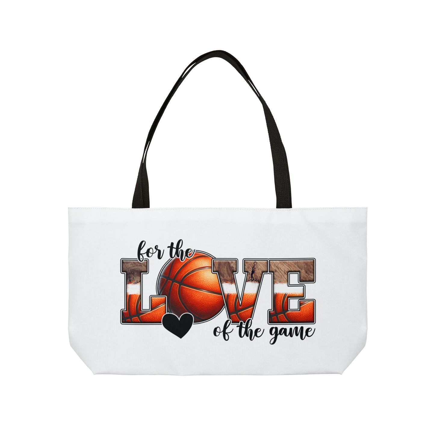 For the Love of the Game Basketball Weekender Tote Bag
