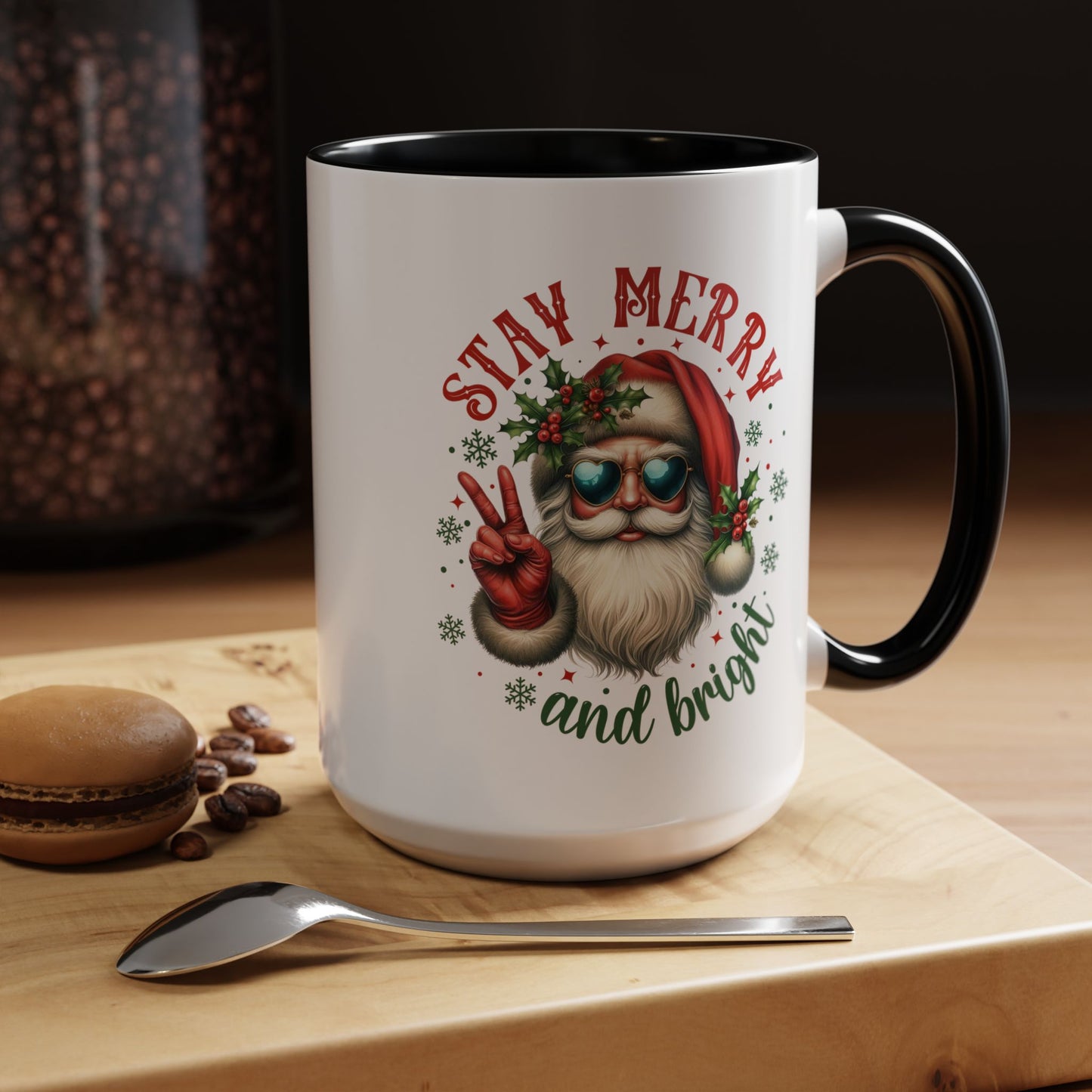 Stay Merry Accent Coffee Mug (11, 15oz)