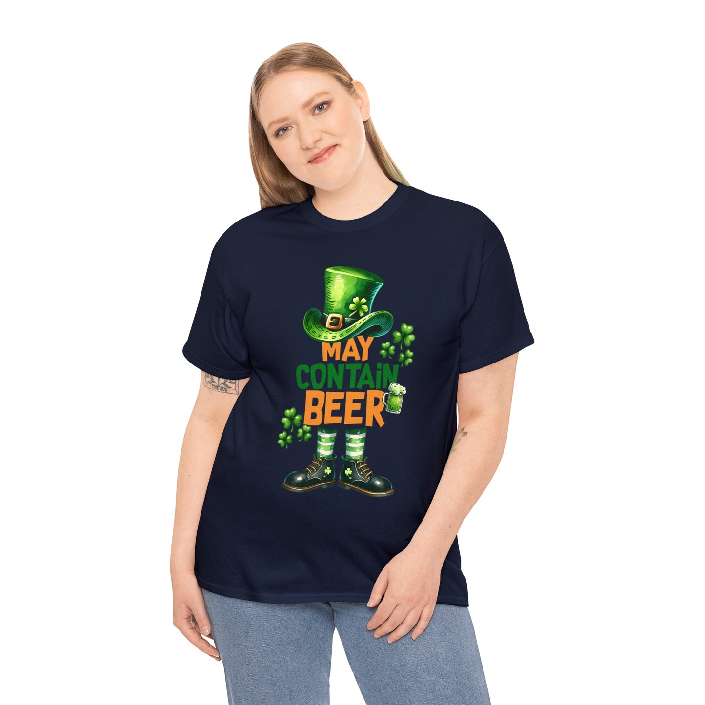 May Contain Beer Unisex Heavy Cotton Tee