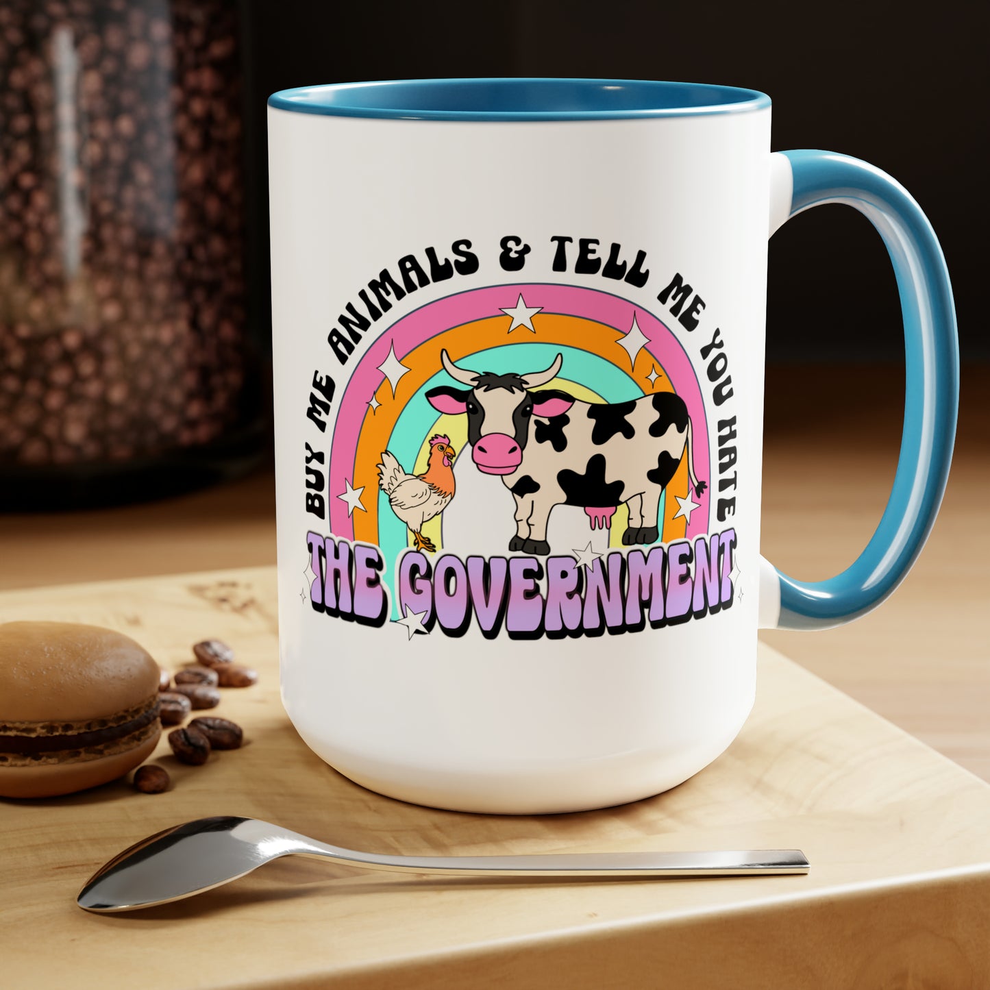 Buy Me Animals Two-Tone Coffee Mugs, 15oz