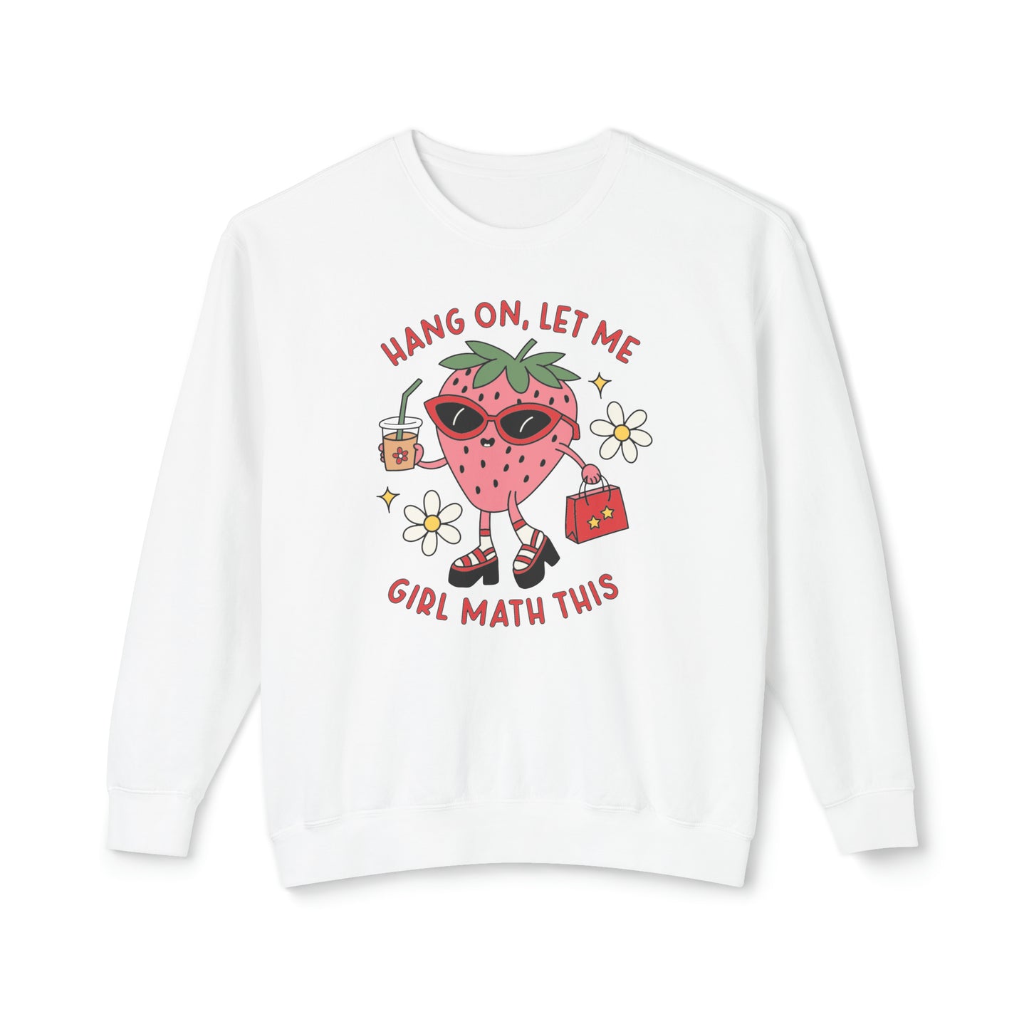 Girl Math Unisex Lightweight Crewneck Sweatshirt