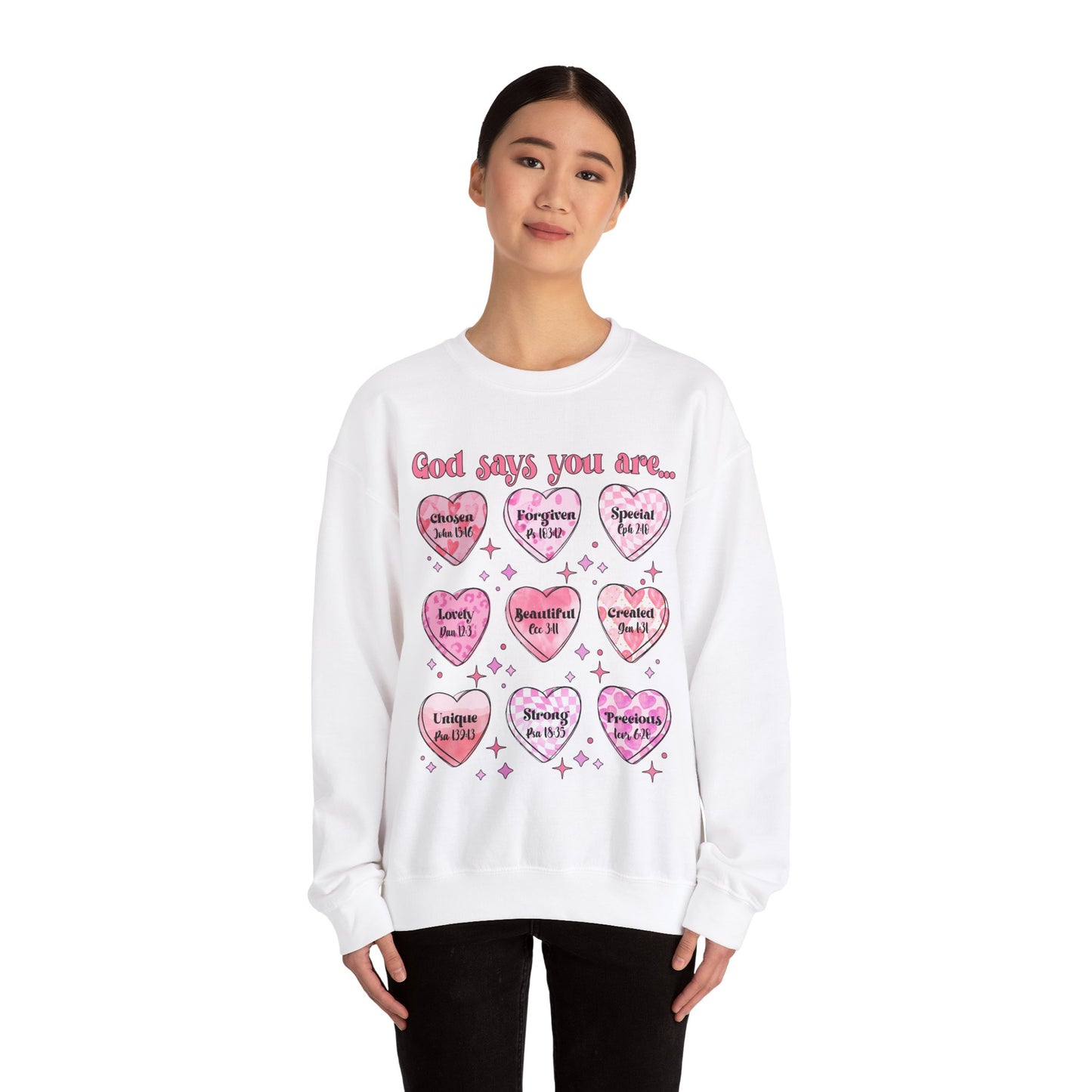 God Says Unisex Heavy Blend™ Crewneck Sweatshirt