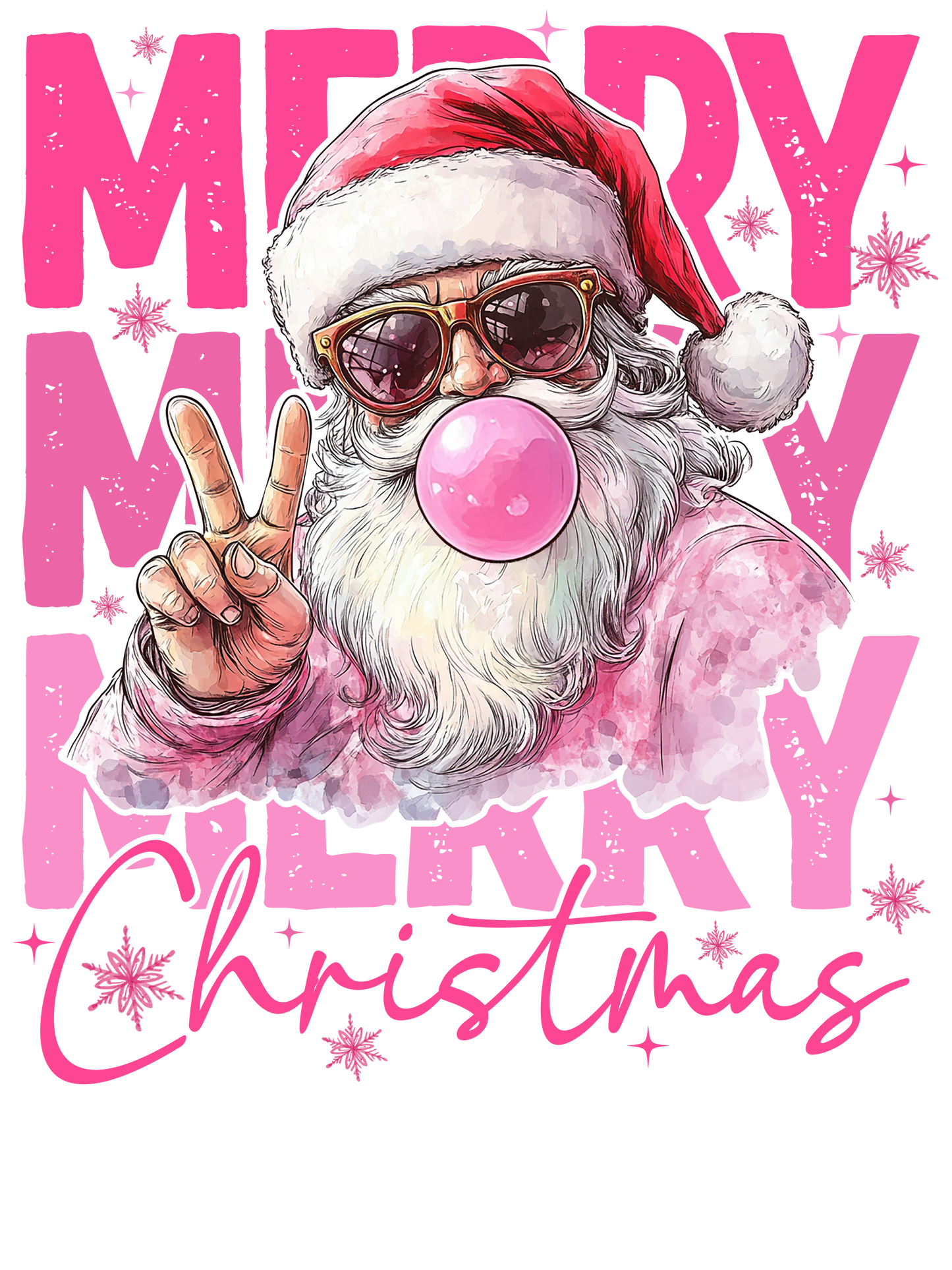 Pink Pop Art Merry Christmas Tumblers