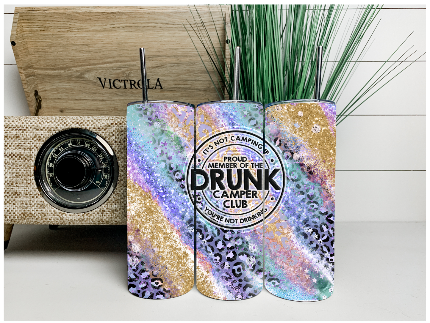 Drunk Camper Club Tumbler