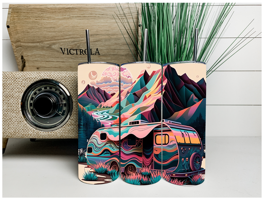 Colorful Camper Tumbler