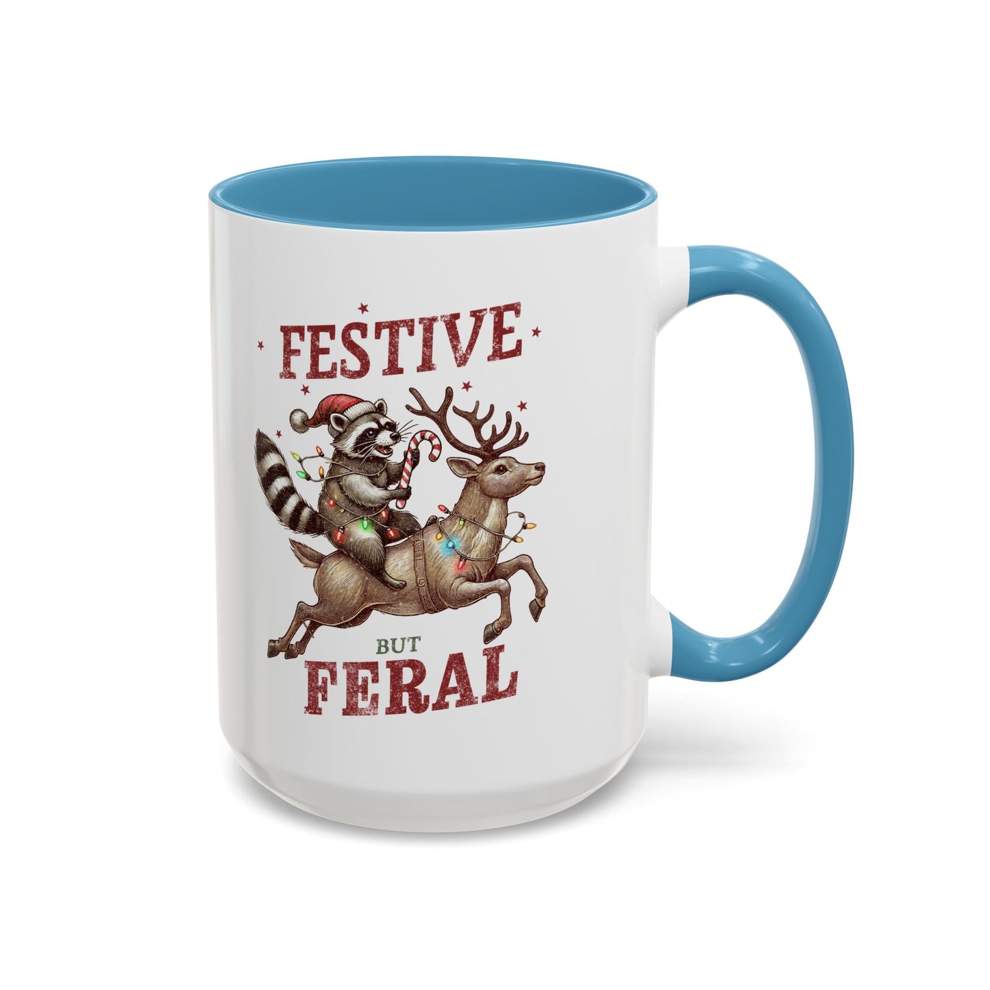 Festive but Feral Accent Coffee Mug (11, 15oz)