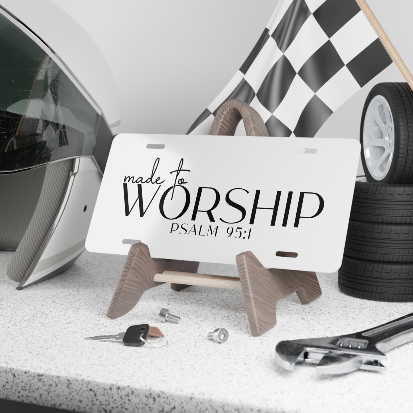 Made to Worship Vanity Plate