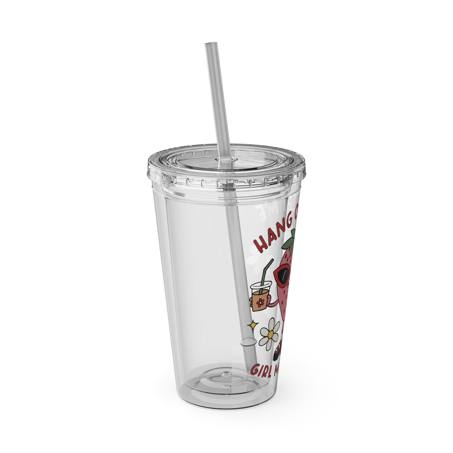 Girl Math Sunsplash Tumbler with Straw, 16oz