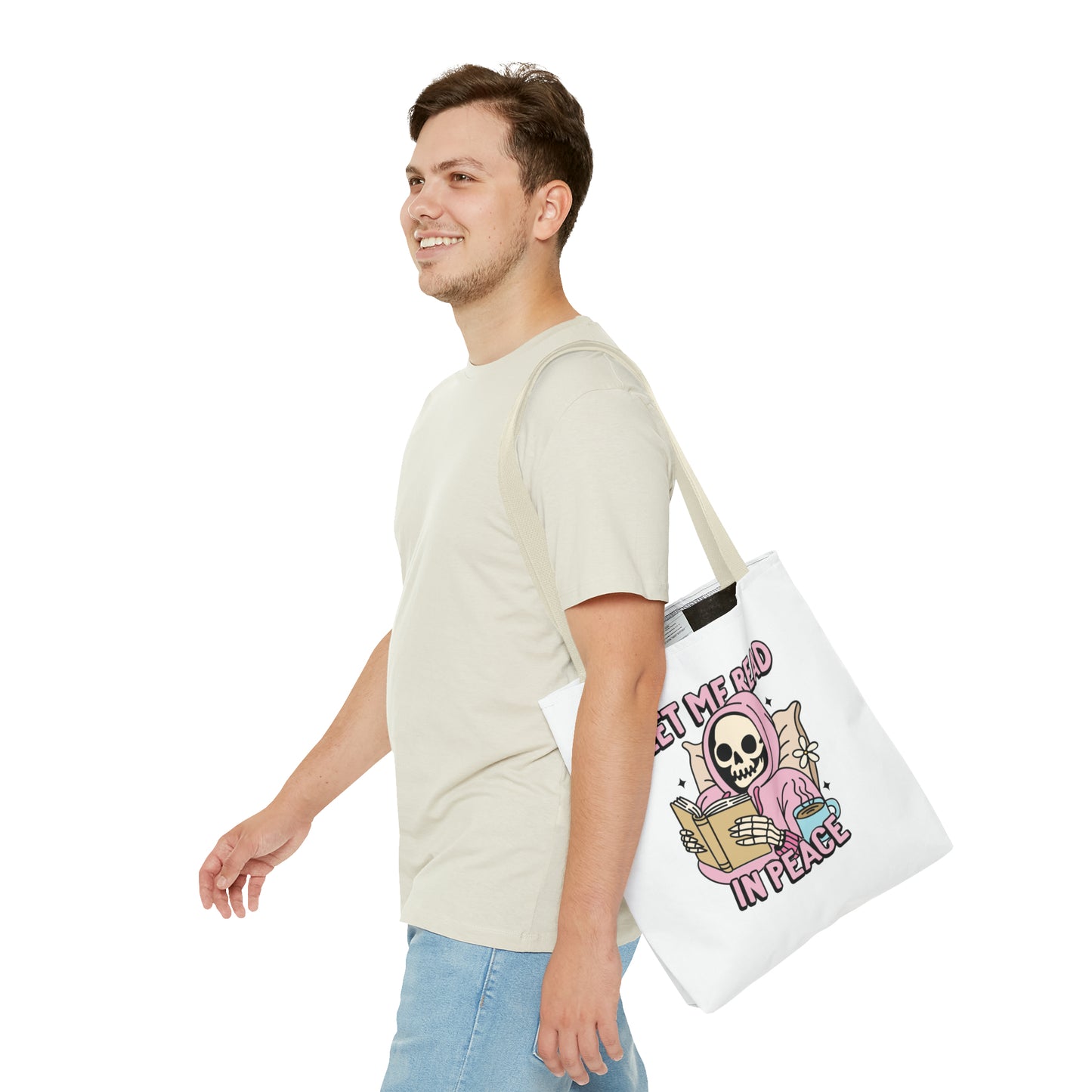 Let Me Read Tote Bag (AOP)