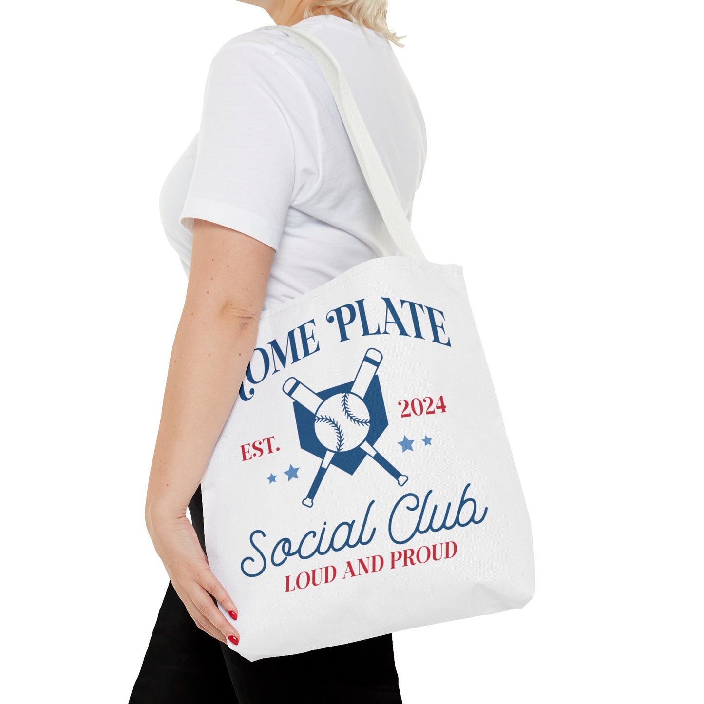 Home Plate Social Club Tote Bag (AOP)