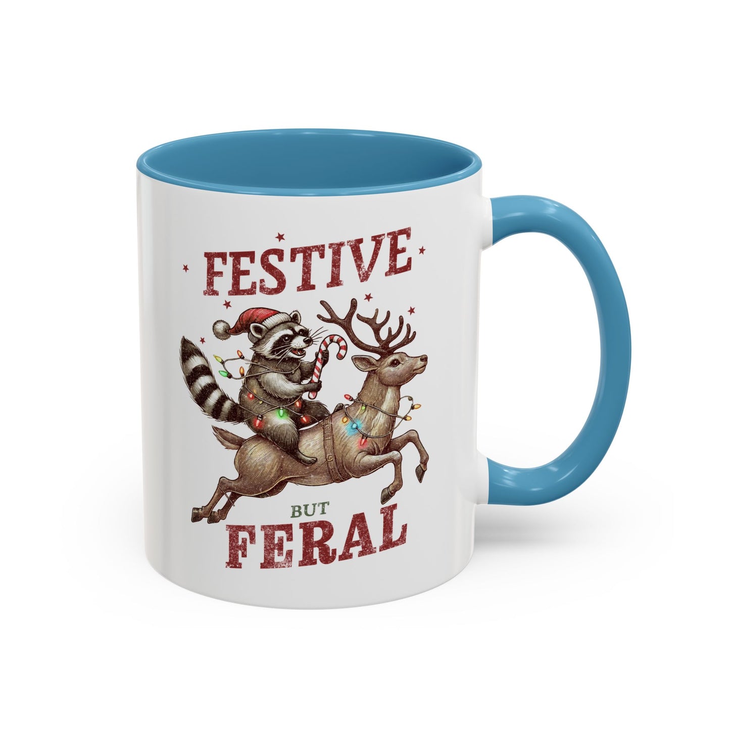 Festive but Feral Accent Coffee Mug (11, 15oz)
