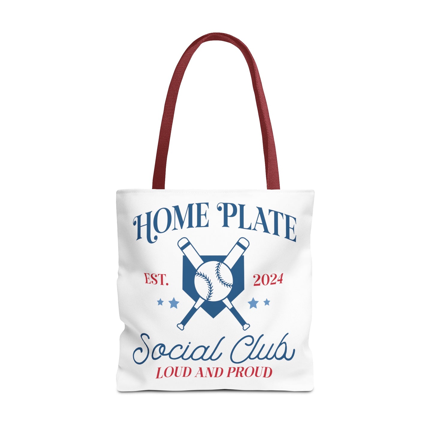 Home Plate Social Club Tote Bag (AOP)